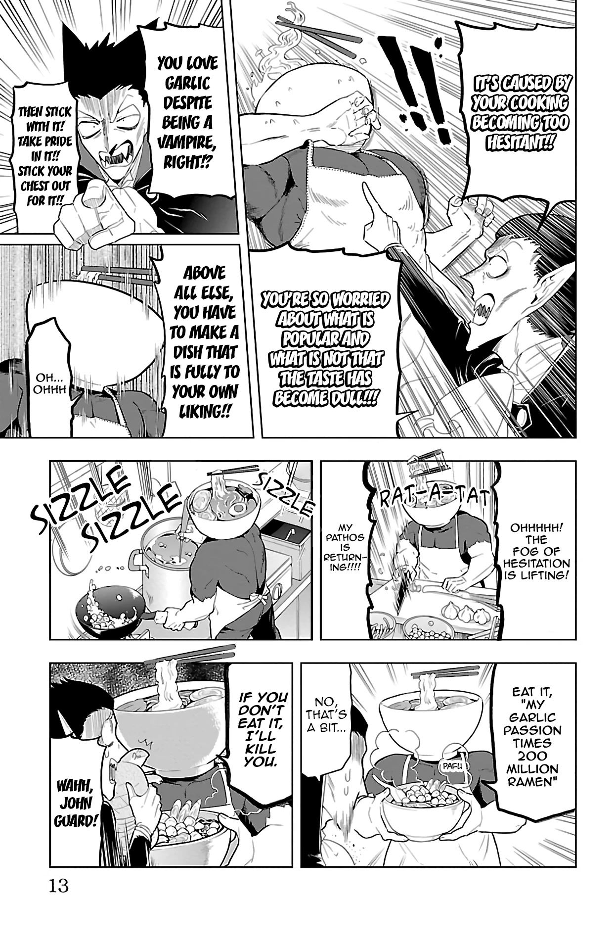 Kyuuketsuki Sugu Shinu Chapter 60 page 14 - Chapter 60: Psycho Ramen