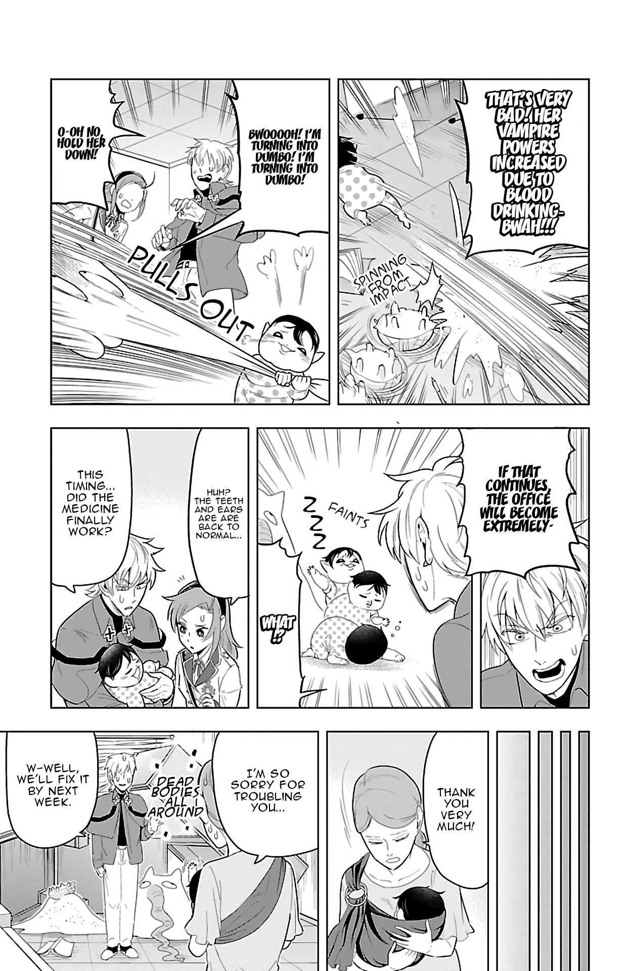 Kyuuketsuki Sugu Shinu Chapter 61 page 11 - Chapter 61: Toddlerzilla The Pseudo-Vampire