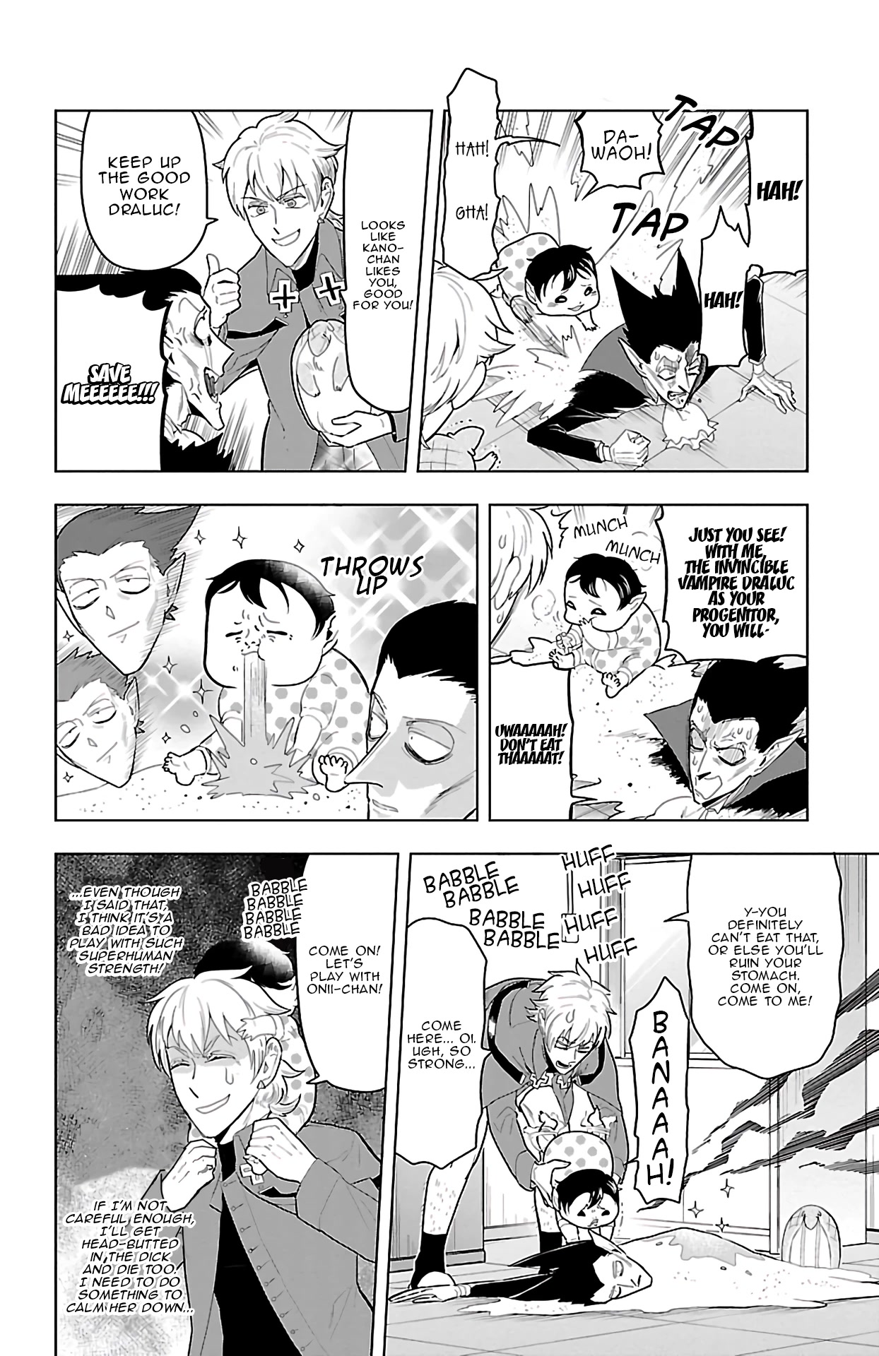 Kyuuketsuki Sugu Shinu Chapter 61 page 4 - Chapter 61: Toddlerzilla The Pseudo-Vampire