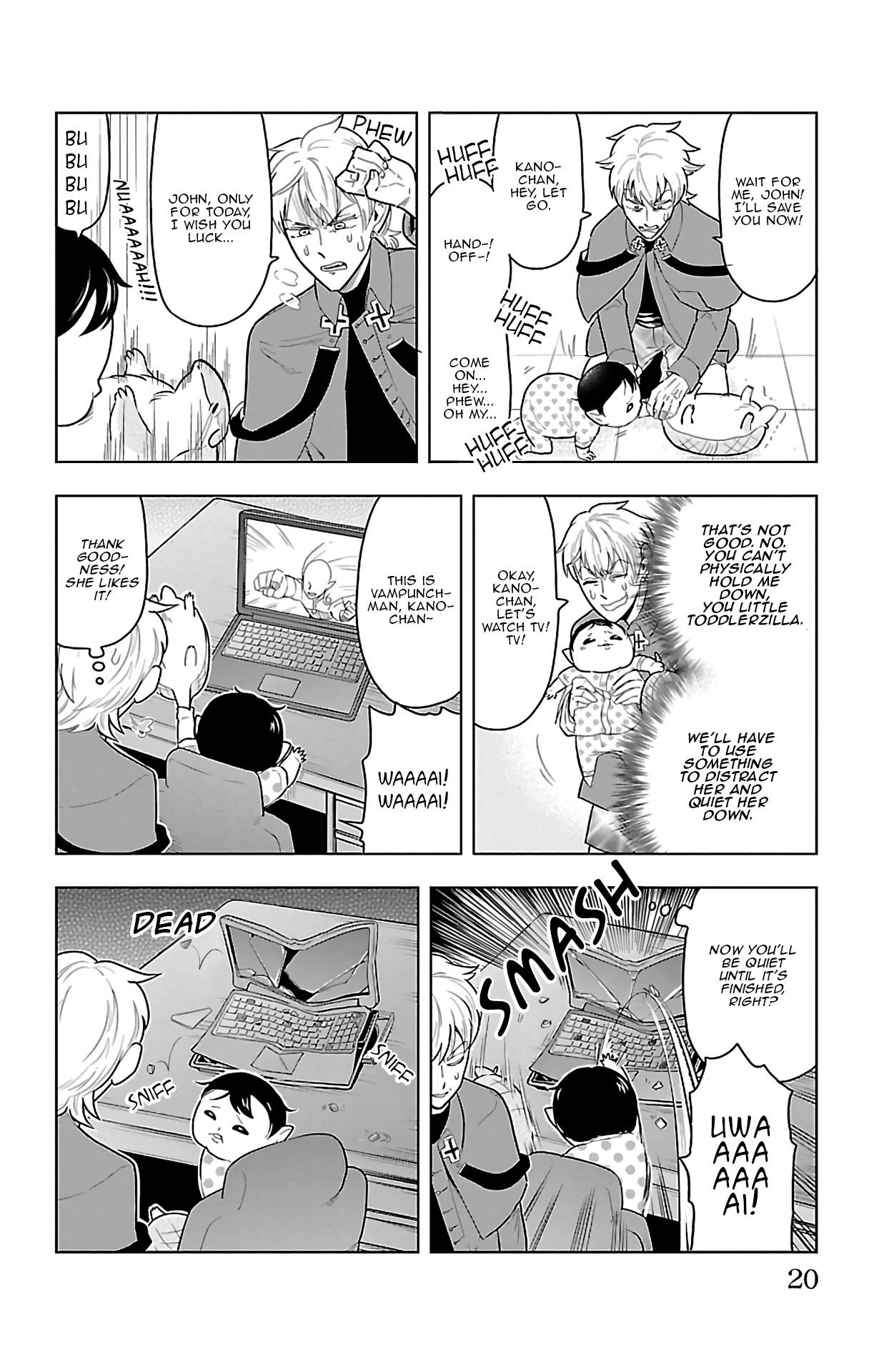 Kyuuketsuki Sugu Shinu Chapter 61 page 6 - Chapter 61: Toddlerzilla The Pseudo-Vampire