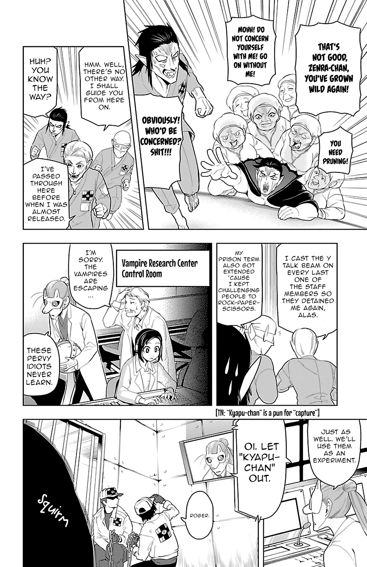 Kyuuketsuki Sugu Shinu Chapter 67 page 6 - Chapter 67: The Great Escape From VRC [Vampire Research Center]