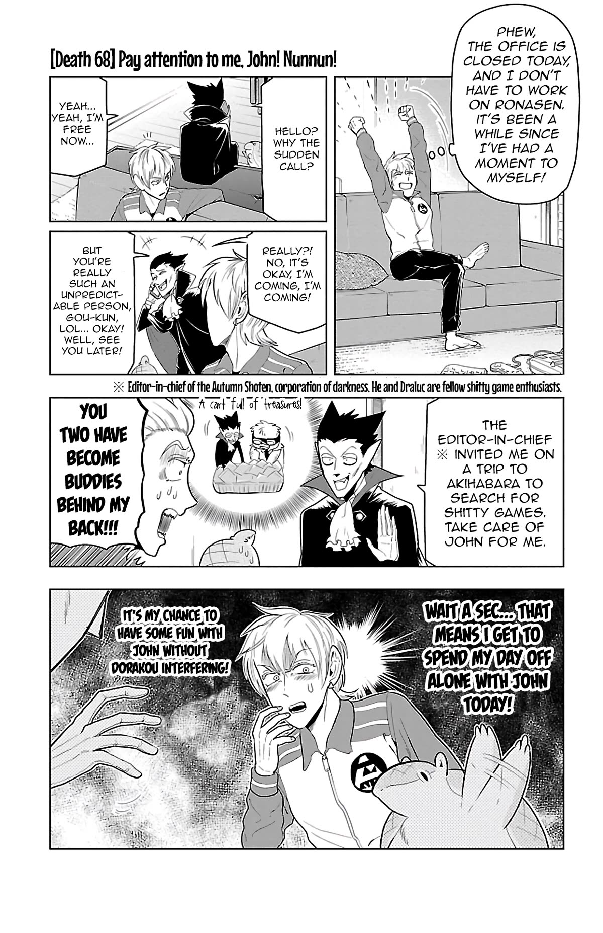 Kyuuketsuki Sugu Shinu Chapter 68 page 1 - Chapter 68: Pay Attention To Me, John! Nunnun!