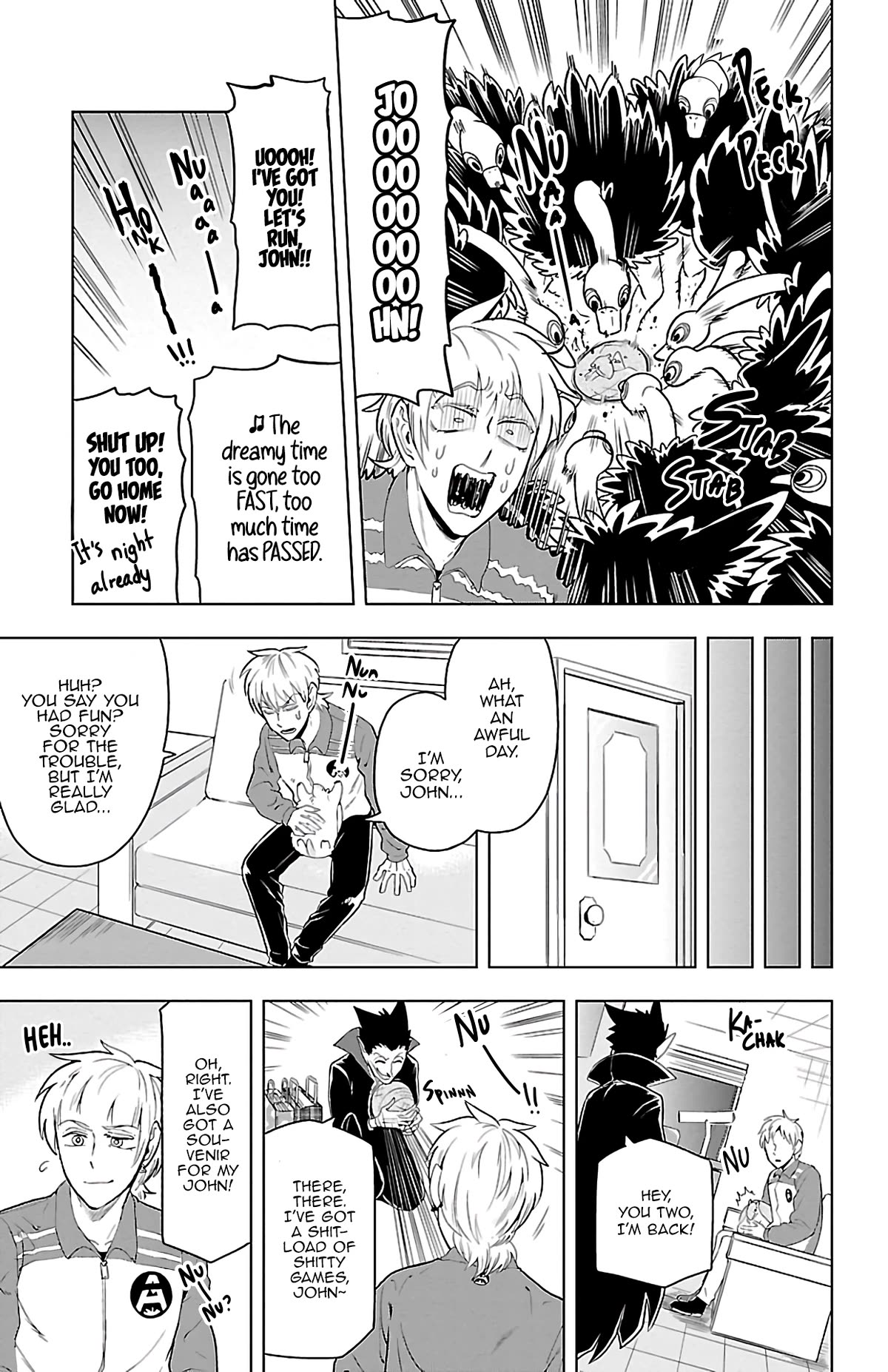 Kyuuketsuki Sugu Shinu Chapter 68 page 11 - Chapter 68: Pay Attention To Me, John! Nunnun!
