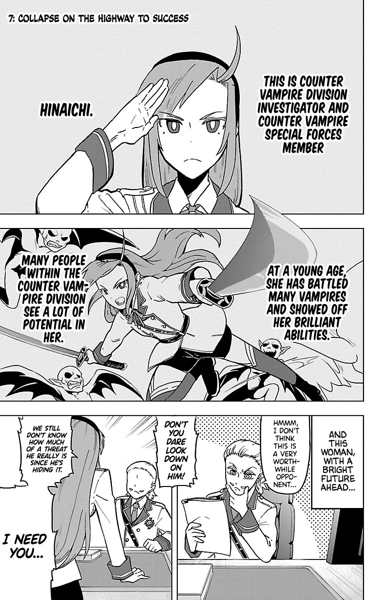 Kyuuketsuki Sugu Shinu Chapter 7 page 1 - Chapter 7: 7th Death: Collapse on The Highway To Success