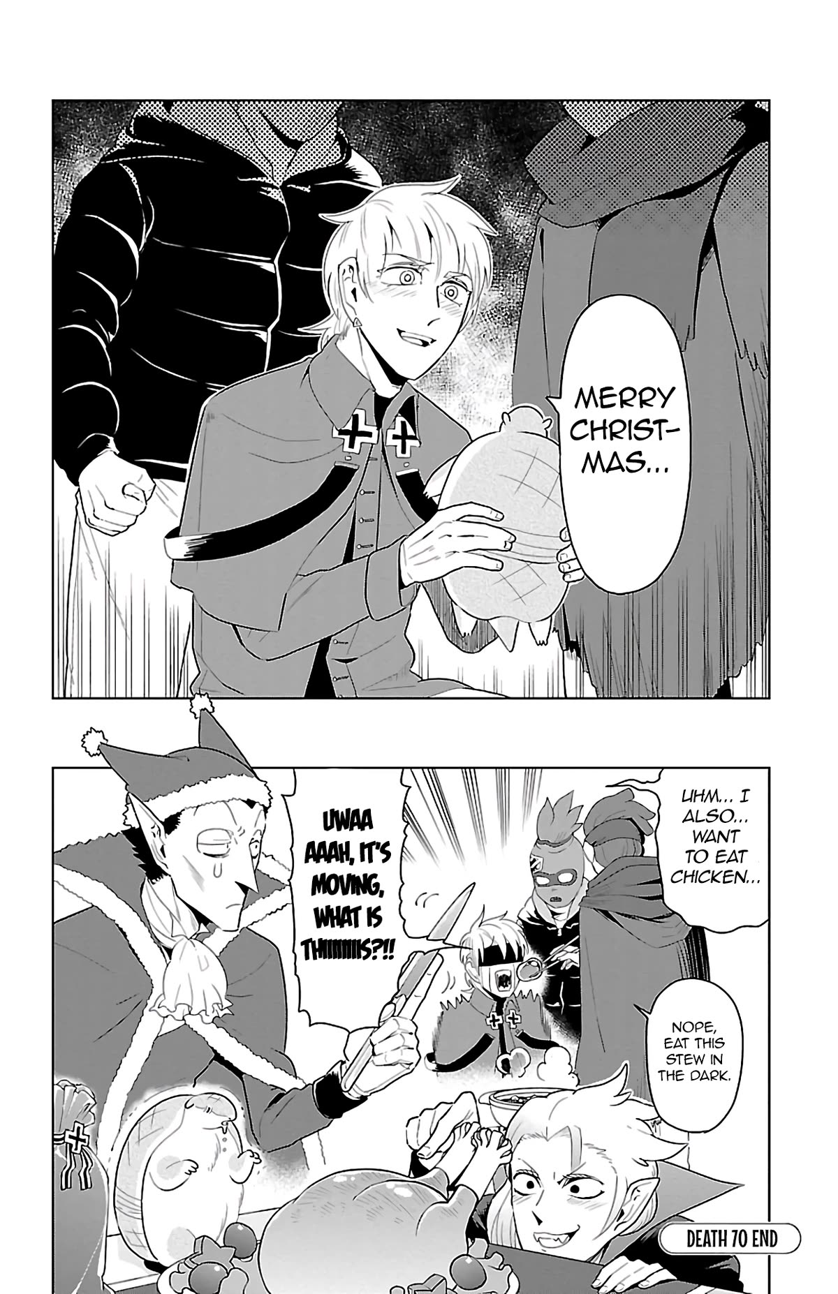 Kyuuketsuki Sugu Shinu Chapter 70 page 12 - Chapter 70: What Christ-mas Eve? I’ll have a bowl of miso and go to bed