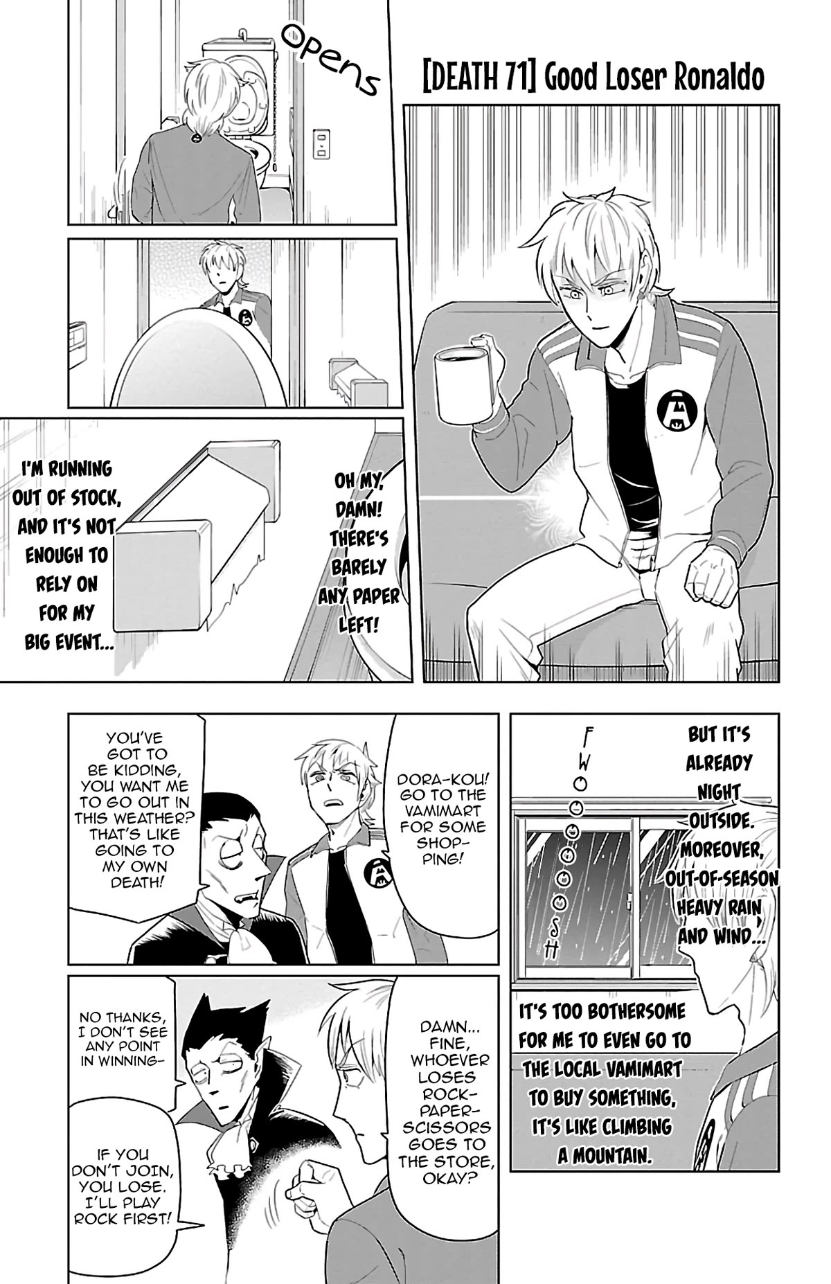 Kyuuketsuki Sugu Shinu Chapter 71 page 1 - Chapter 71: Good Loser Ronaldo