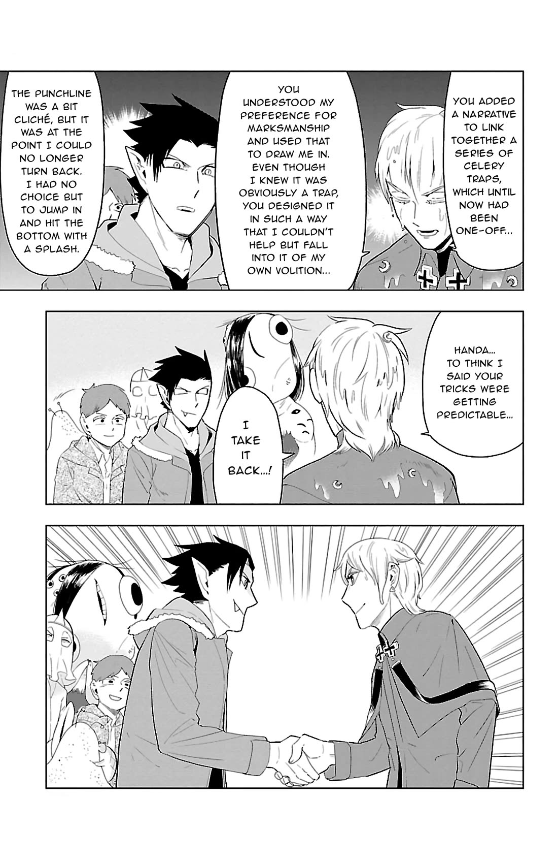Kyuuketsuki Sugu Shinu Chapter 72 page 11 - Chapter 72: Celery Champion: The Style of X