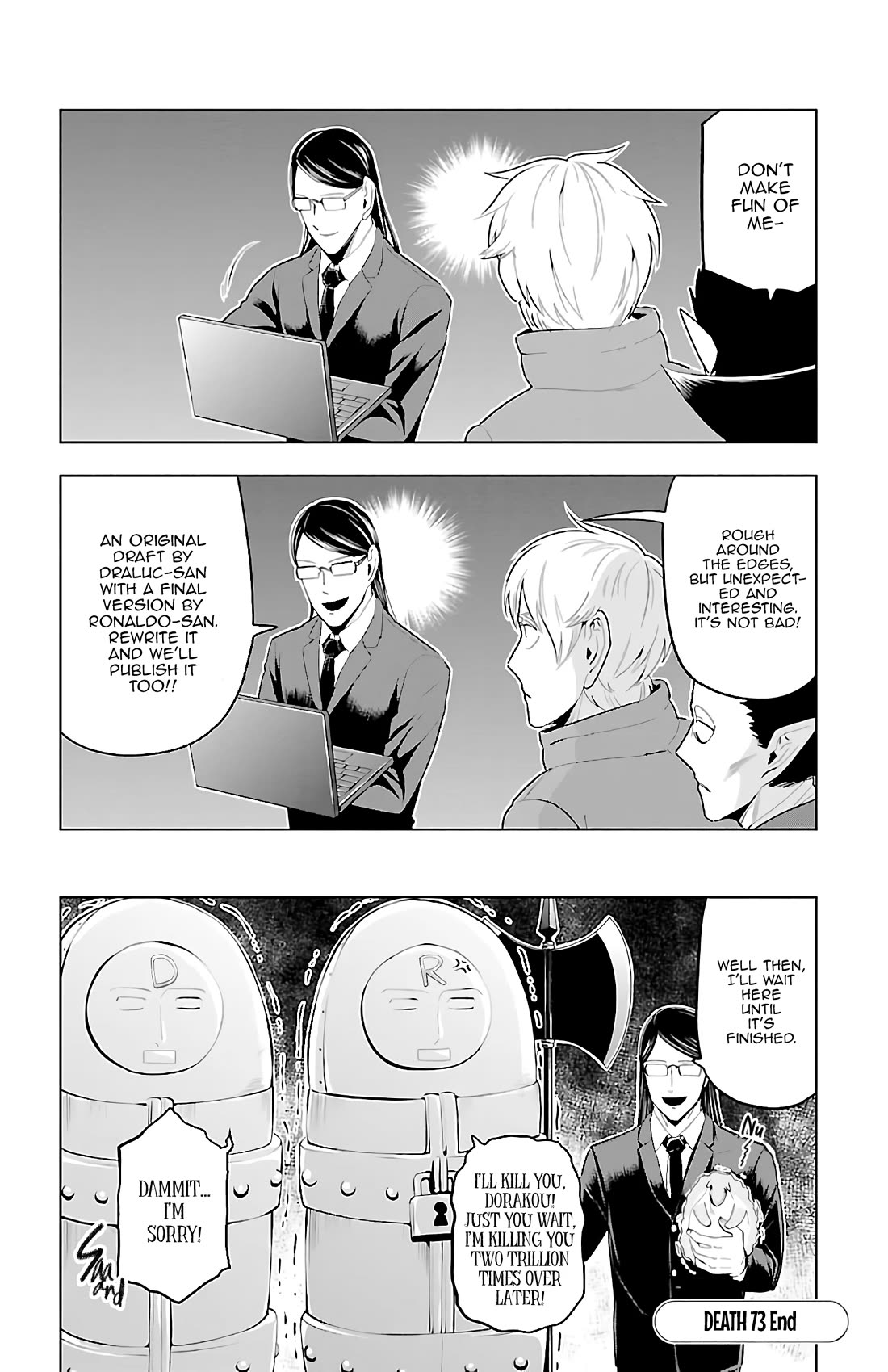 Kyuuketsuki Sugu Shinu Chapter 73 page 13 - Chapter 73: Hunter Ronaldo and the Nice-and-Soft Dragon