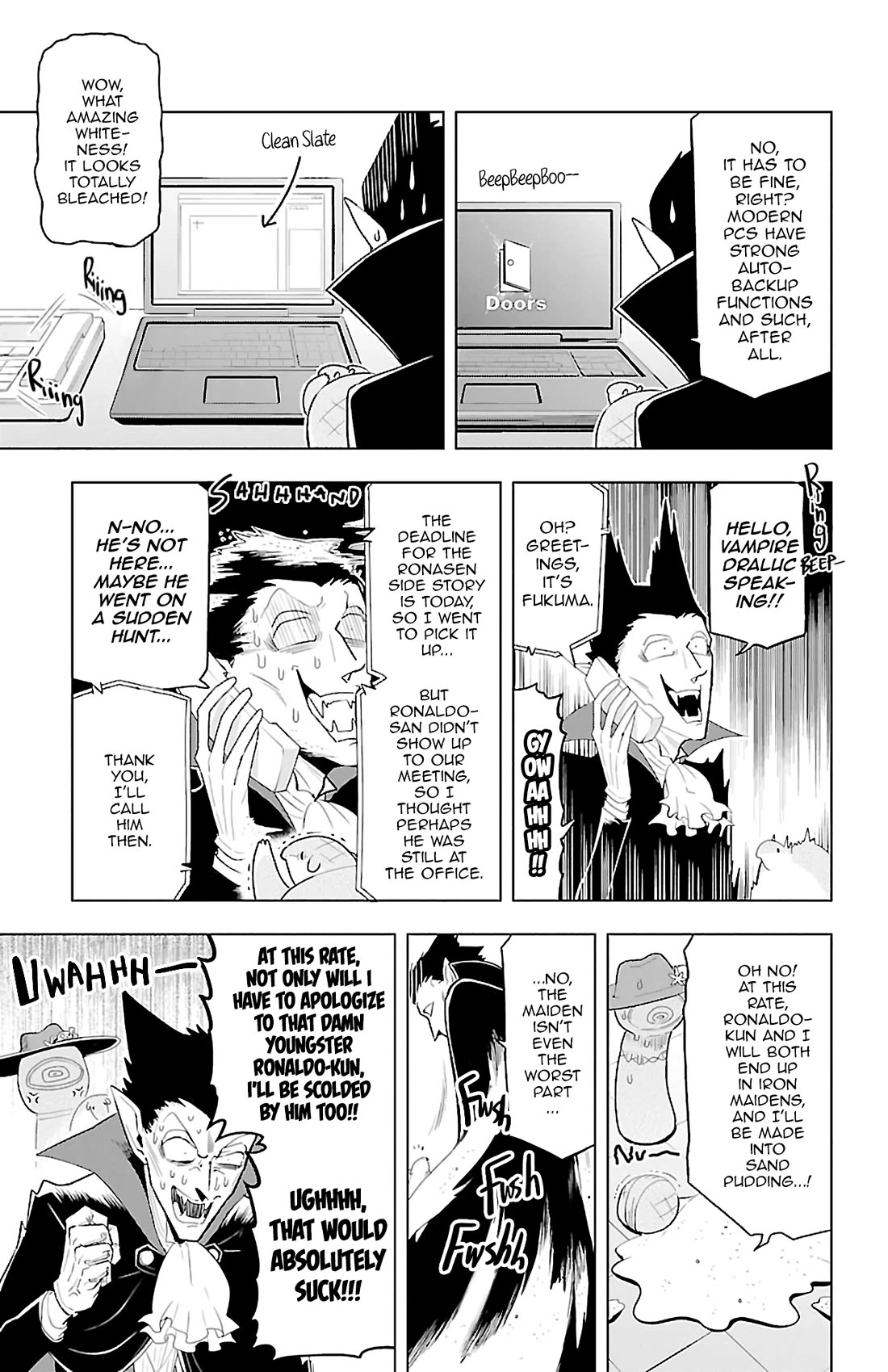 Kyuuketsuki Sugu Shinu Chapter 73 page 4 - Chapter 73: Hunter Ronaldo and the Nice-and-Soft Dragon