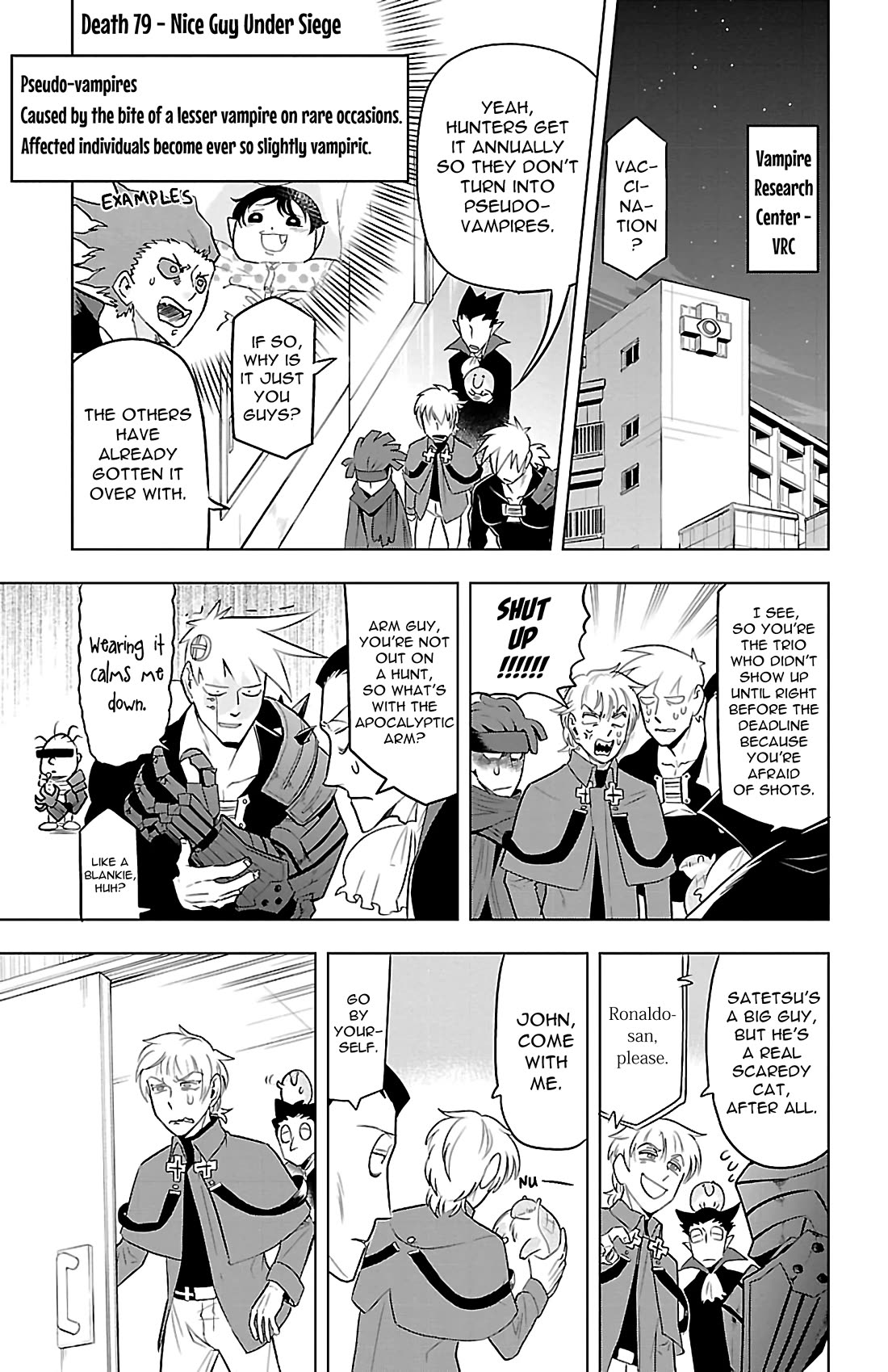 Kyuuketsuki Sugu Shinu Chapter 79 page 1 - Chapter 79: Nice Guy Under Siege