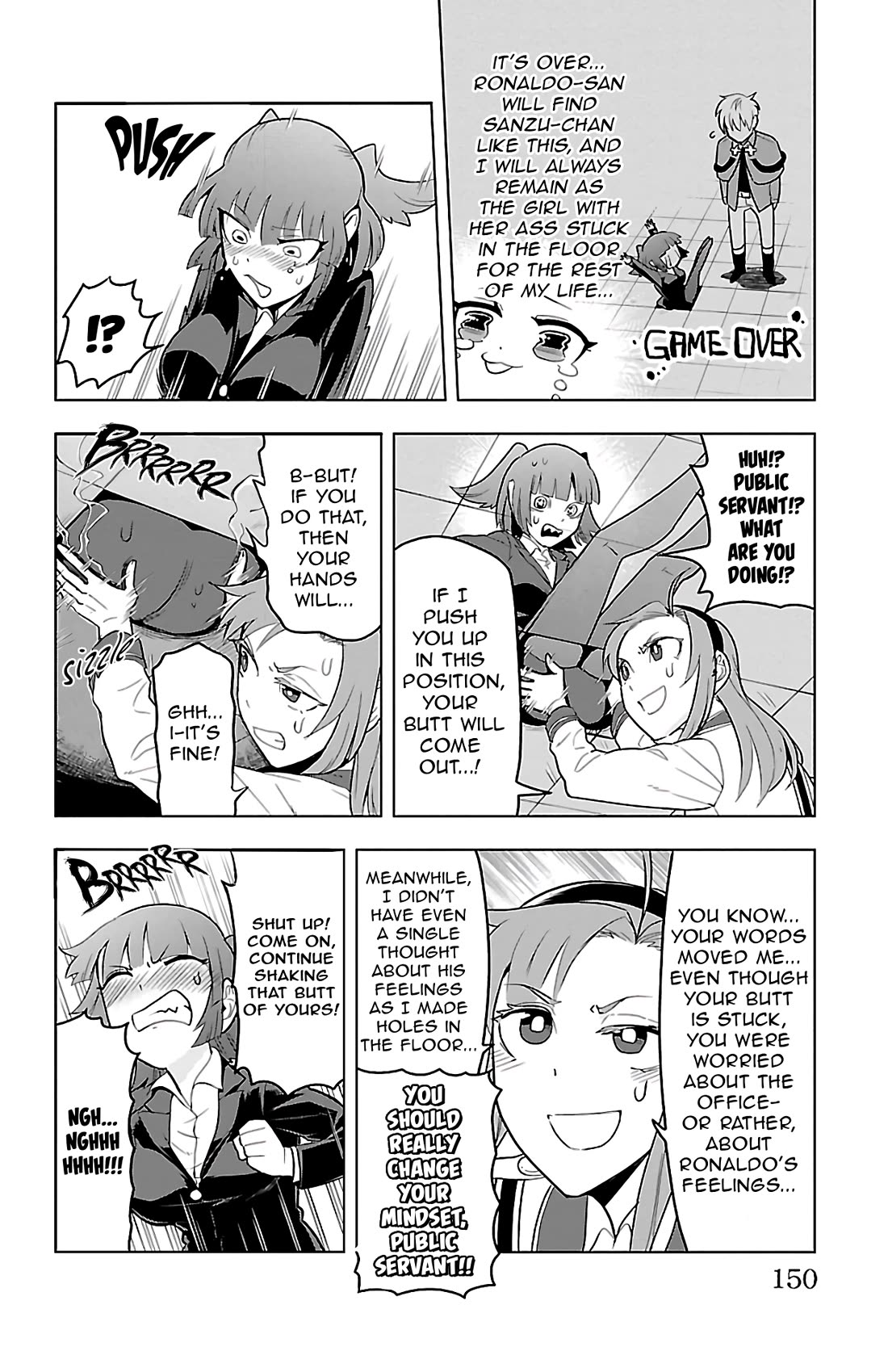 Kyuuketsuki Sugu Shinu Chapter 84 page 8 - Chapter 84: Sanzu-chan @ Can't Get Her Butt Out