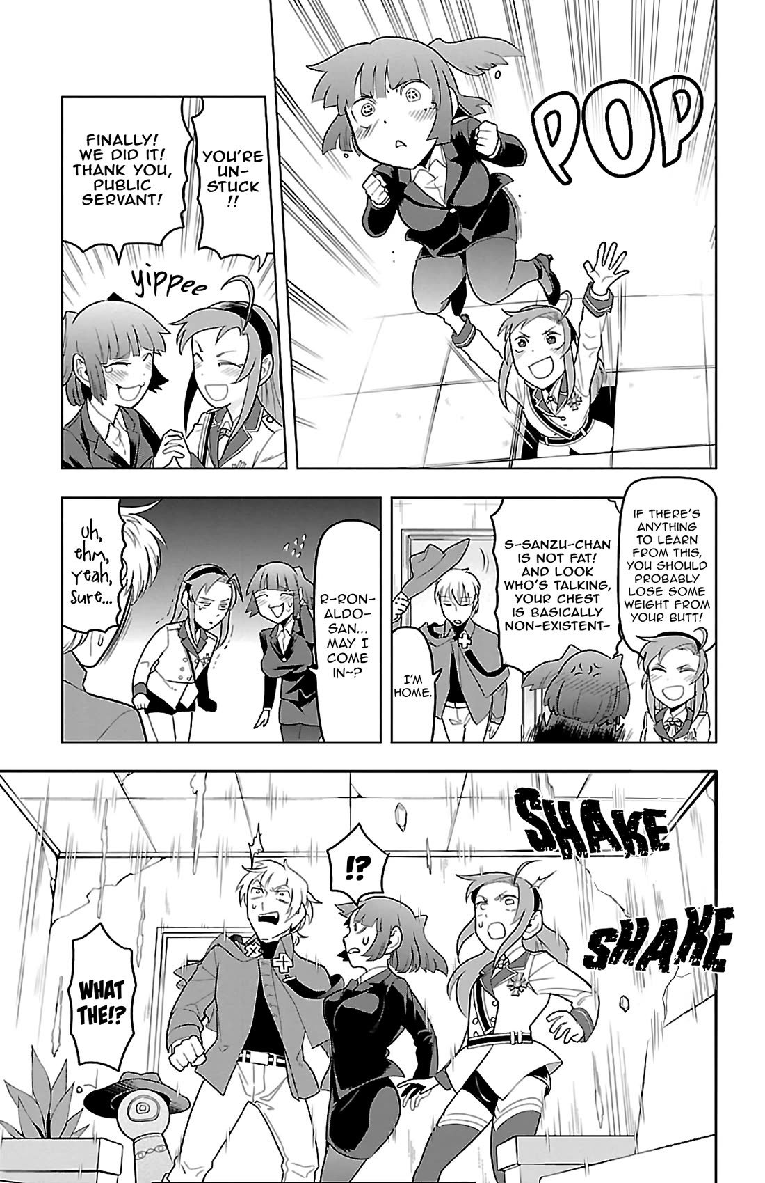 Kyuuketsuki Sugu Shinu Chapter 84 page 9 - Chapter 84: Sanzu-chan @ Can't Get Her Butt Out