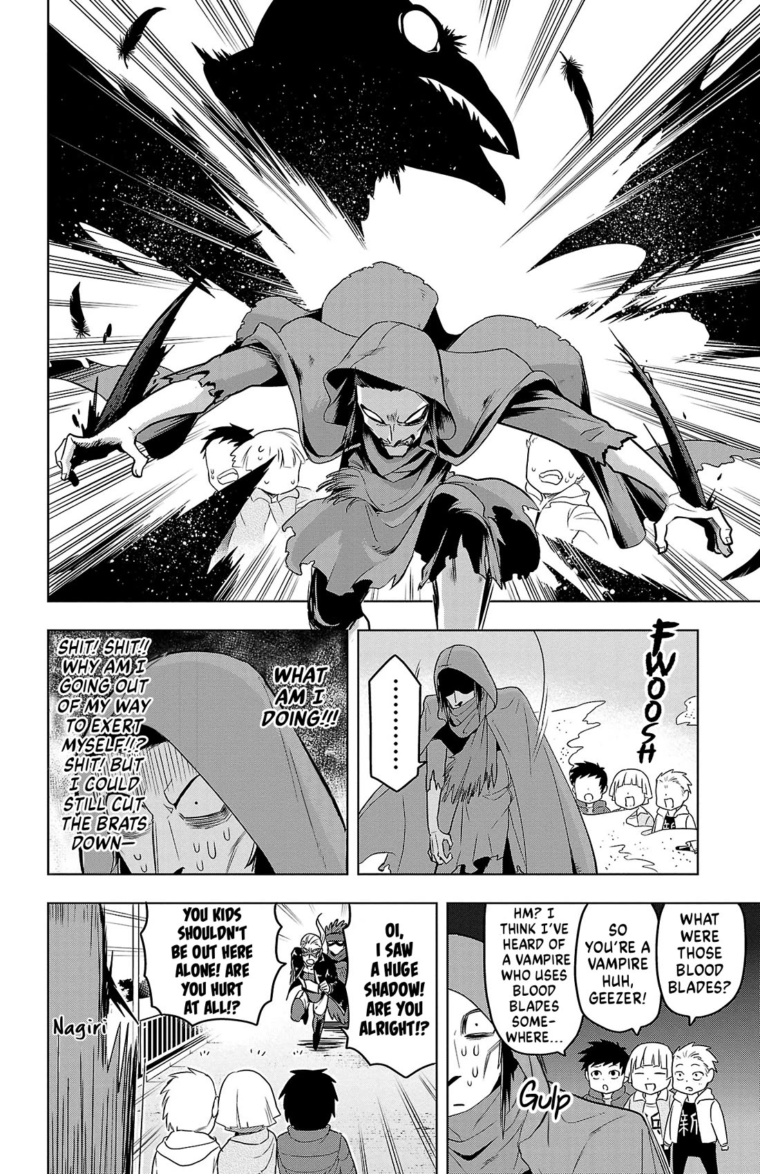 Kyuuketsuki Sugu Shinu Chapter 85 page 14 - Chapter 85: Hang in There, Tsujigiri Nagiri