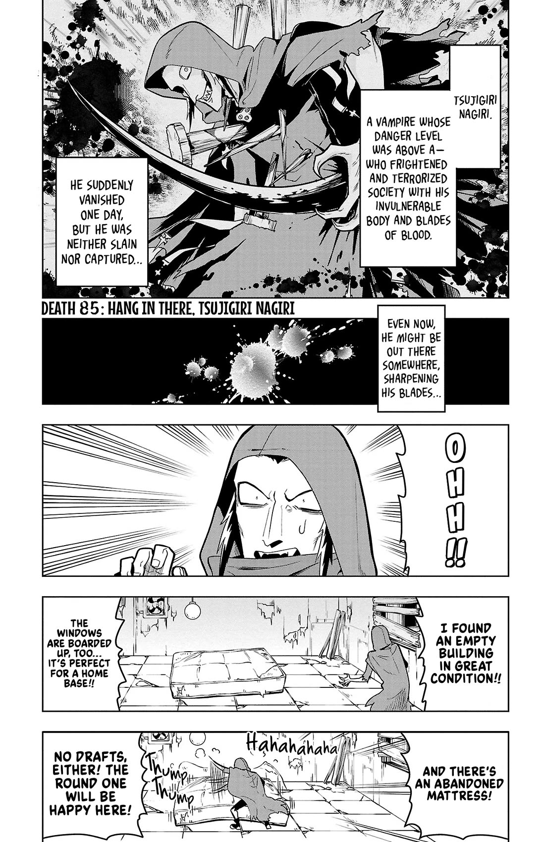 Kyuuketsuki Sugu Shinu Chapter 85 page 5 - Chapter 85: Hang in There, Tsujigiri Nagiri