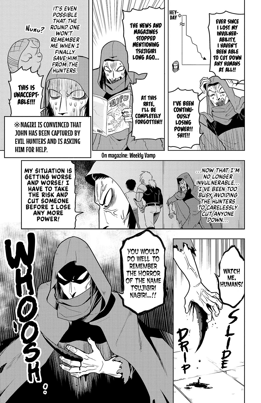 Kyuuketsuki Sugu Shinu Chapter 85 page 7 - Chapter 85: Hang in There, Tsujigiri Nagiri