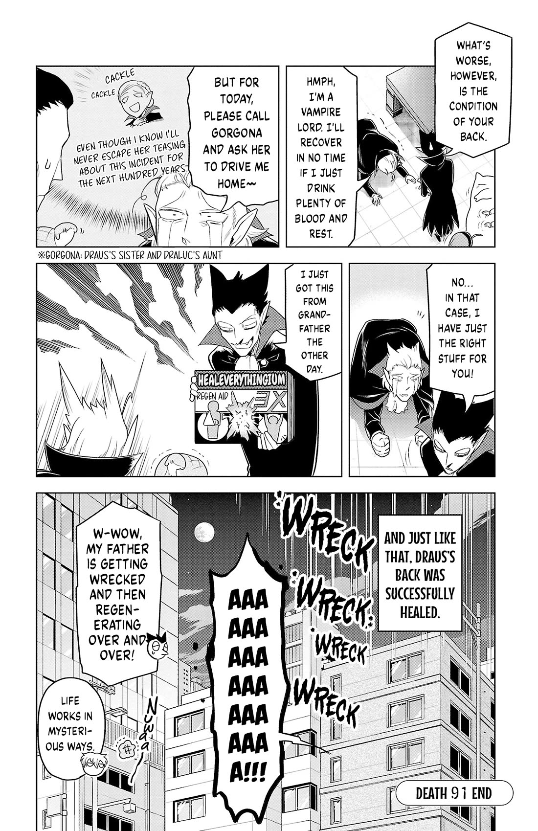 Kyuuketsuki Sugu Shinu Chapter 91 page 12 - Chapter 91: Papa With a Blow and Goodbye