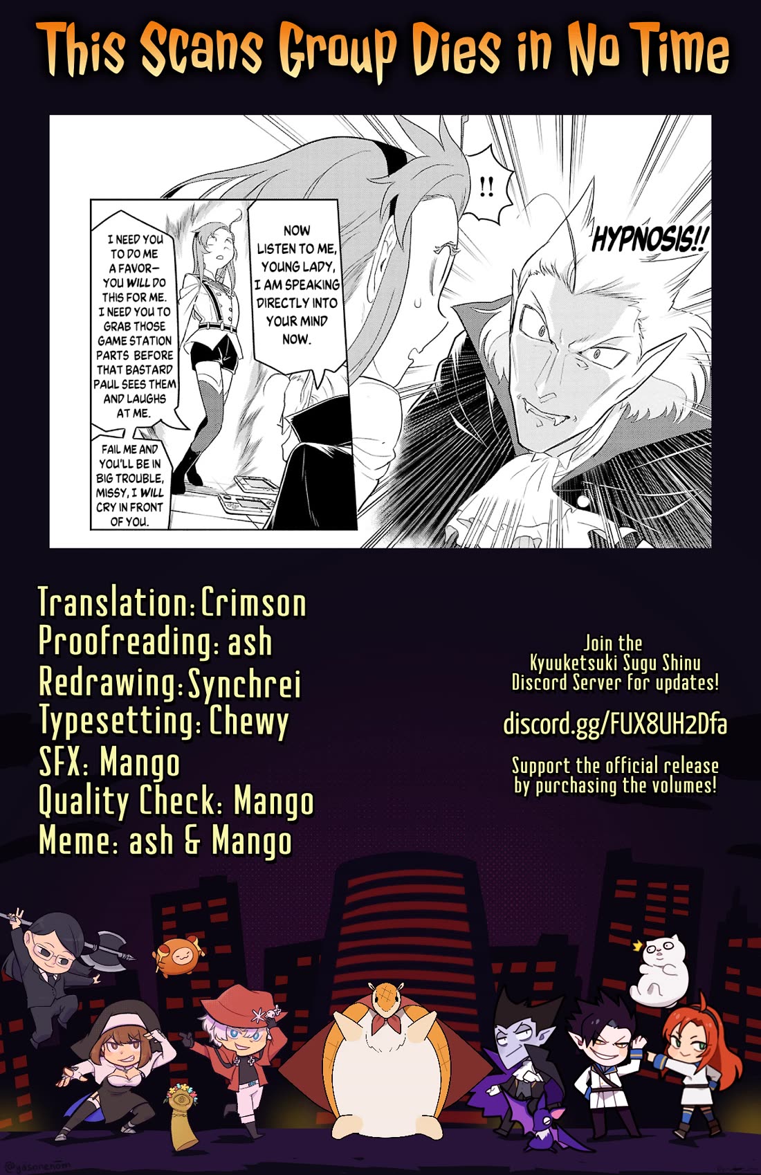 Kyuuketsuki Sugu Shinu Chapter 91 page 14 - Chapter 91: Papa With a Blow and Goodbye