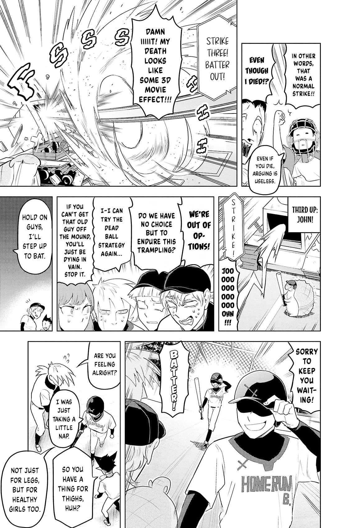 Kyuuketsuki Sugu Shinu Chapter 96 page 9 - Chapter 96: Play Dead-Dead-Dead Ball!!!