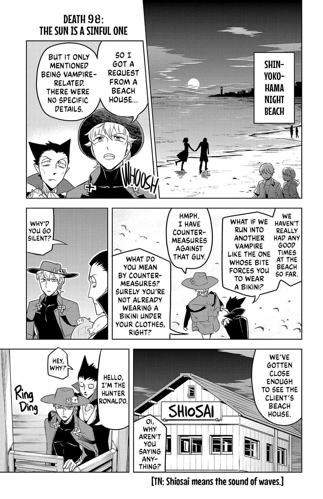 Kyuuketsuki Sugu Shinu Chapter 98 page 1 - Chapter 98: The Sun is a Sinful One
