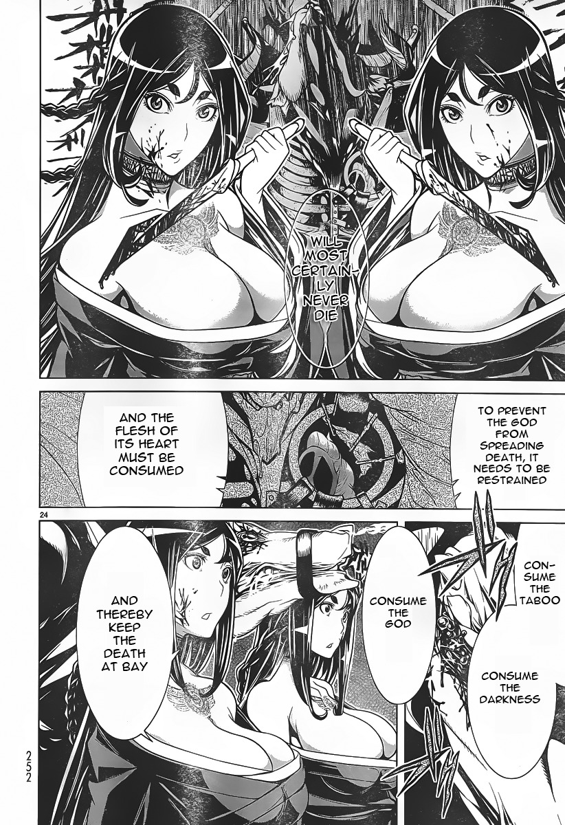 Kyuusen no Shima Chapter 6 page 22 - Chapter 6: The God is Alive, The God is Alive, Deep in the Darkness