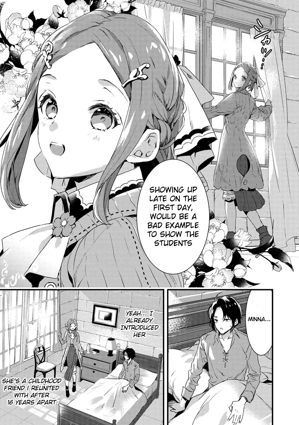 Kyuutei Mahou-shi Kubi ni Nattande,Inaka ni Kaette Mahou-ka no Sensei ni Narimasu Chapter 1 page 4 - Chapter 1