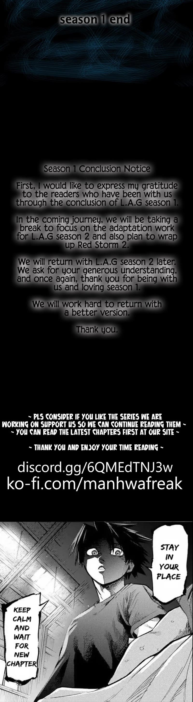 L.A.G Chapter 113 page 48 - Chapter 113: End Season 1