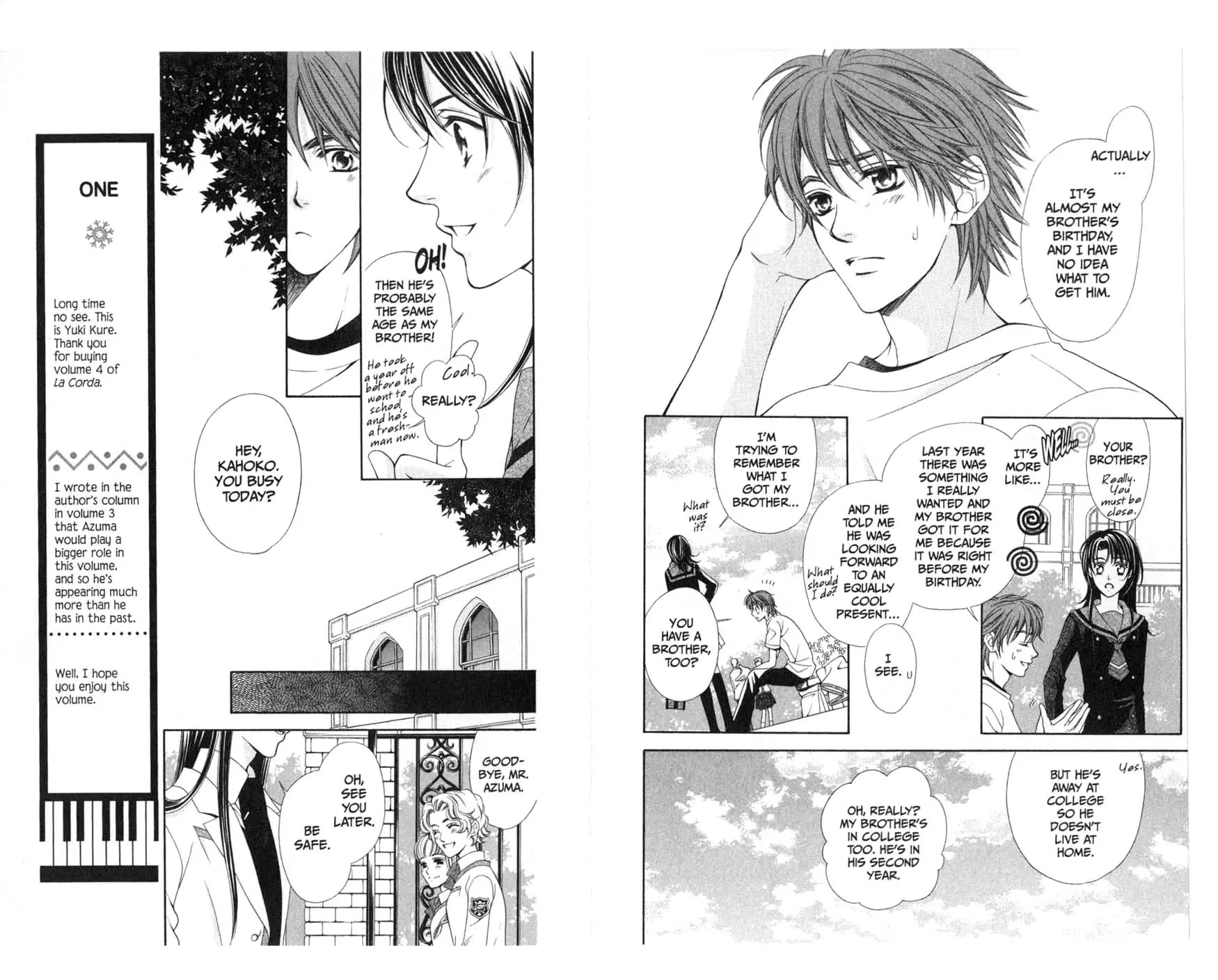 La Corda D'Oro Chapter 14.1 page 1 - Chapter 14.1