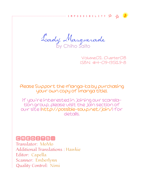 Lady Masquerade Chapter 2.8-2 page 1 - Vol.2 Chapter 8 v2 : [End]