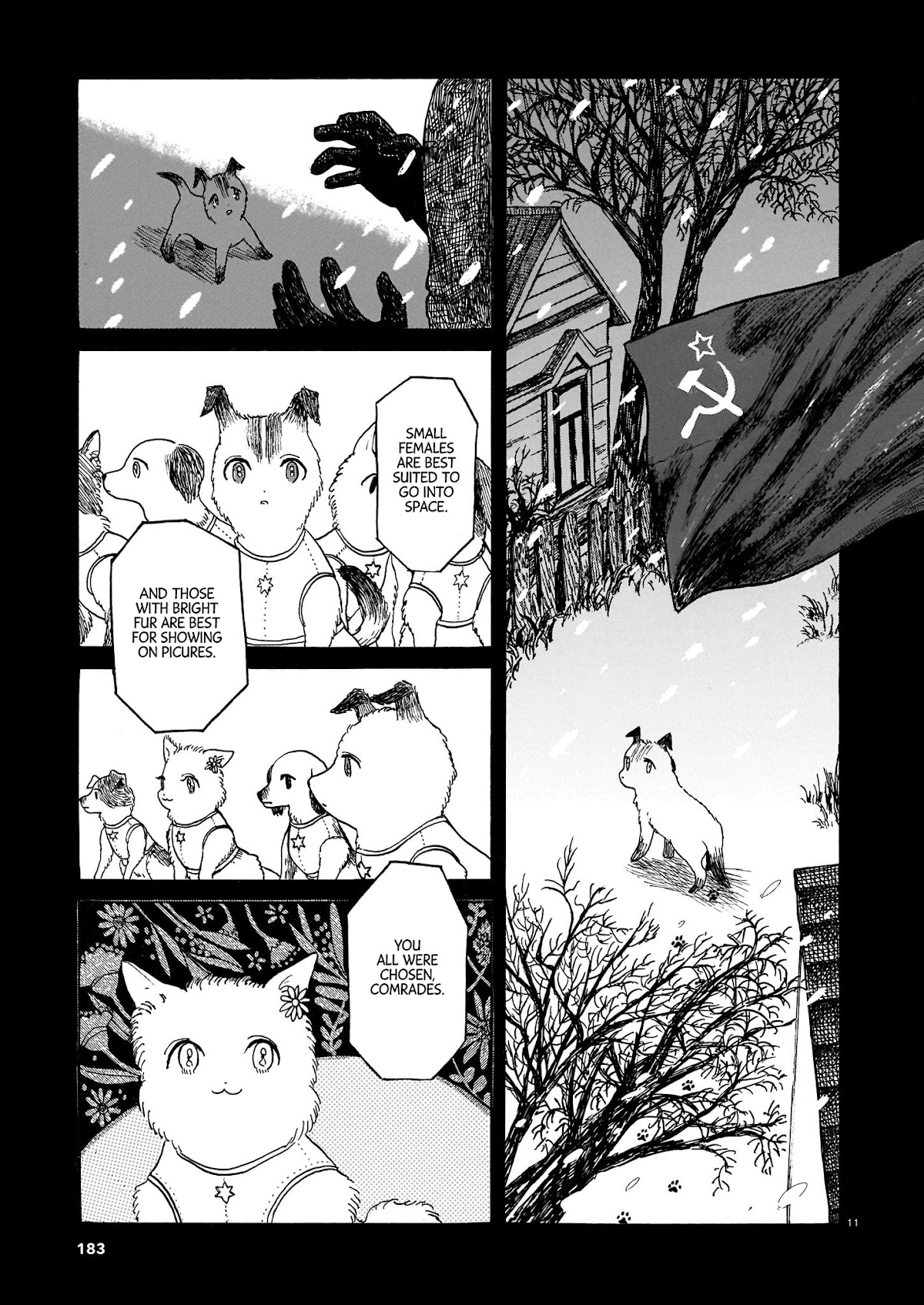 Laika no Hoshi Chapter 1 page 11 - Chapter 1: The Space Dog of Revenge