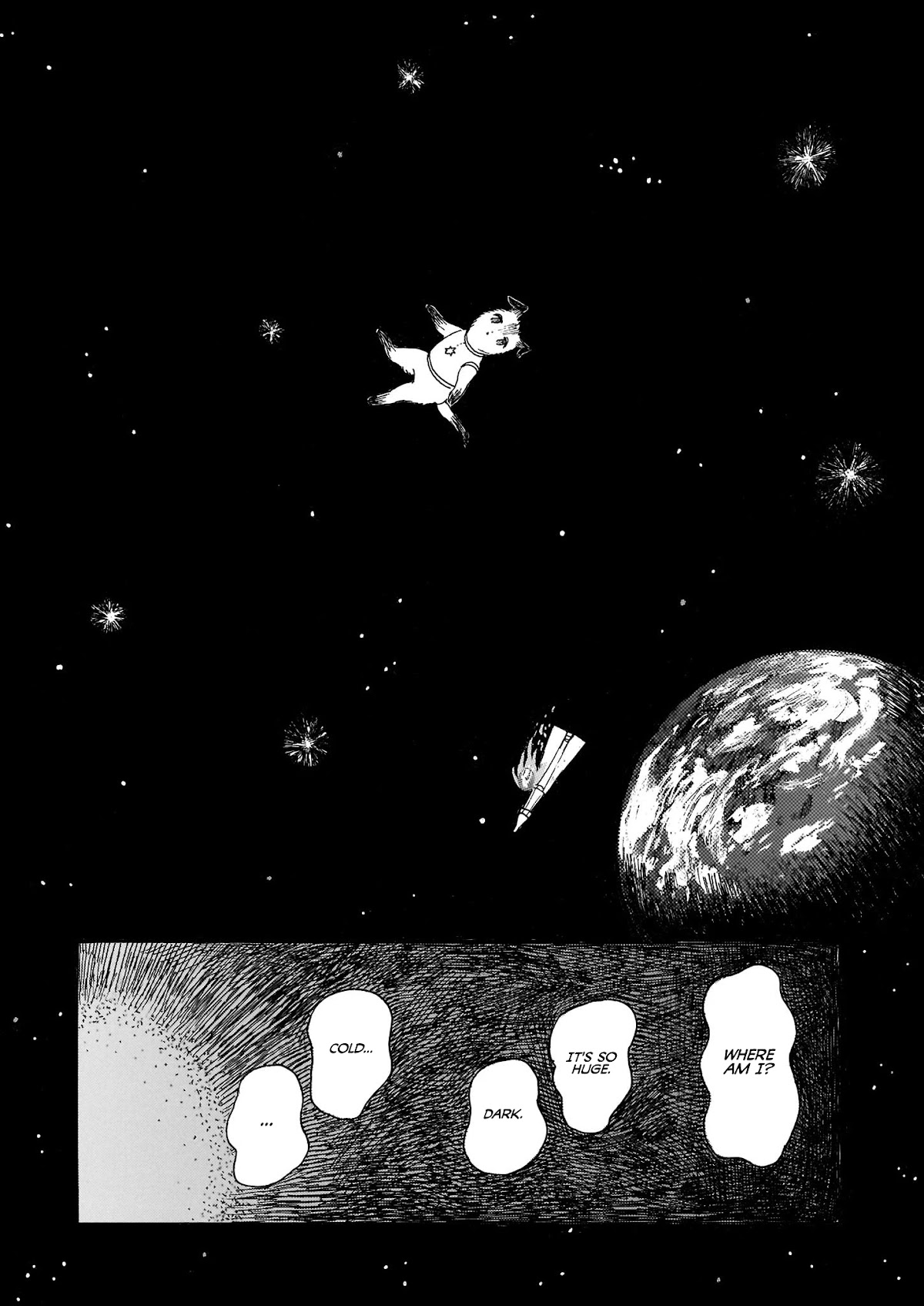Laika no Hoshi Chapter 1 page 13 - Chapter 1: The Space Dog of Revenge
