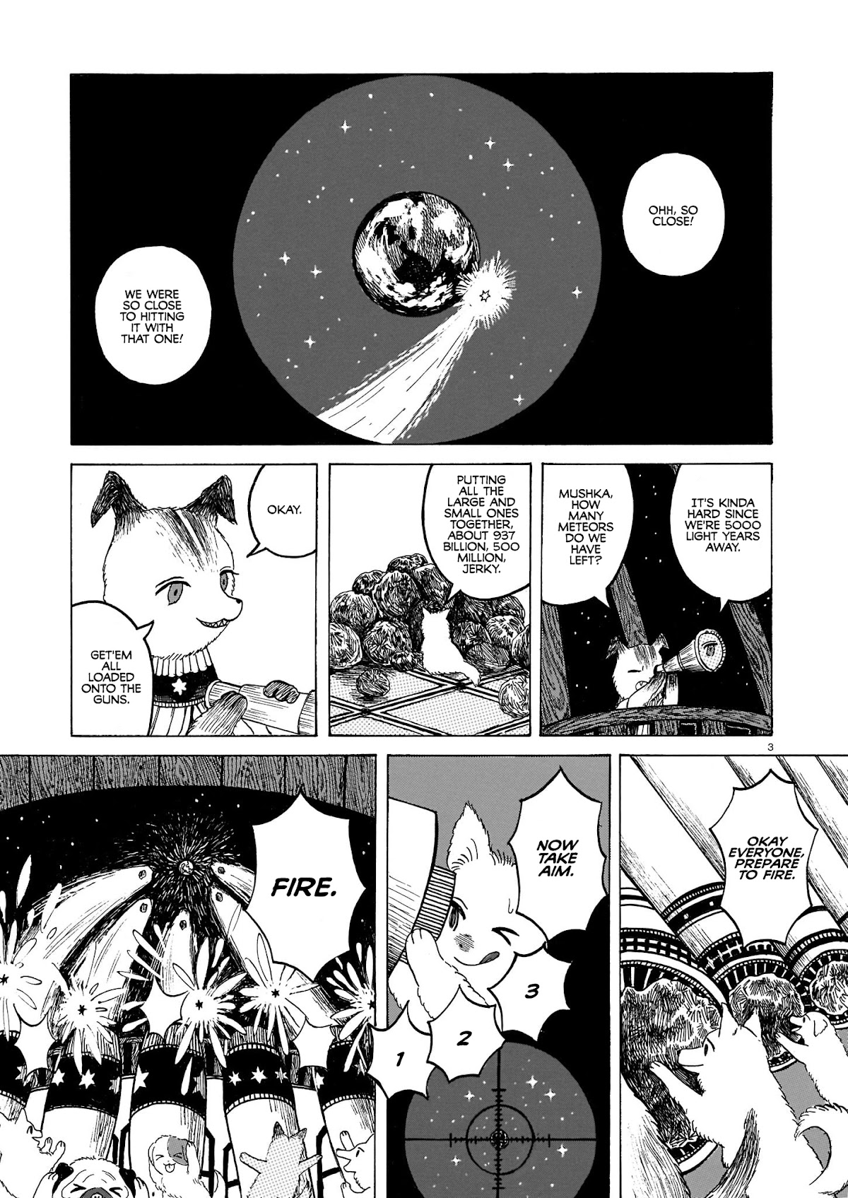Laika no Hoshi Chapter 1 page 3 - Chapter 1: The Space Dog of Revenge