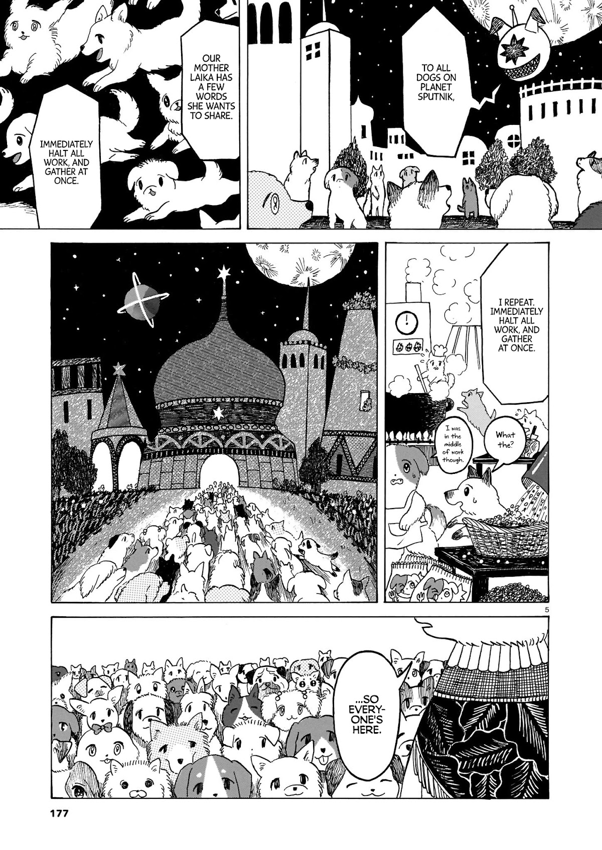 Laika no Hoshi Chapter 1 page 5 - Chapter 1: The Space Dog of Revenge