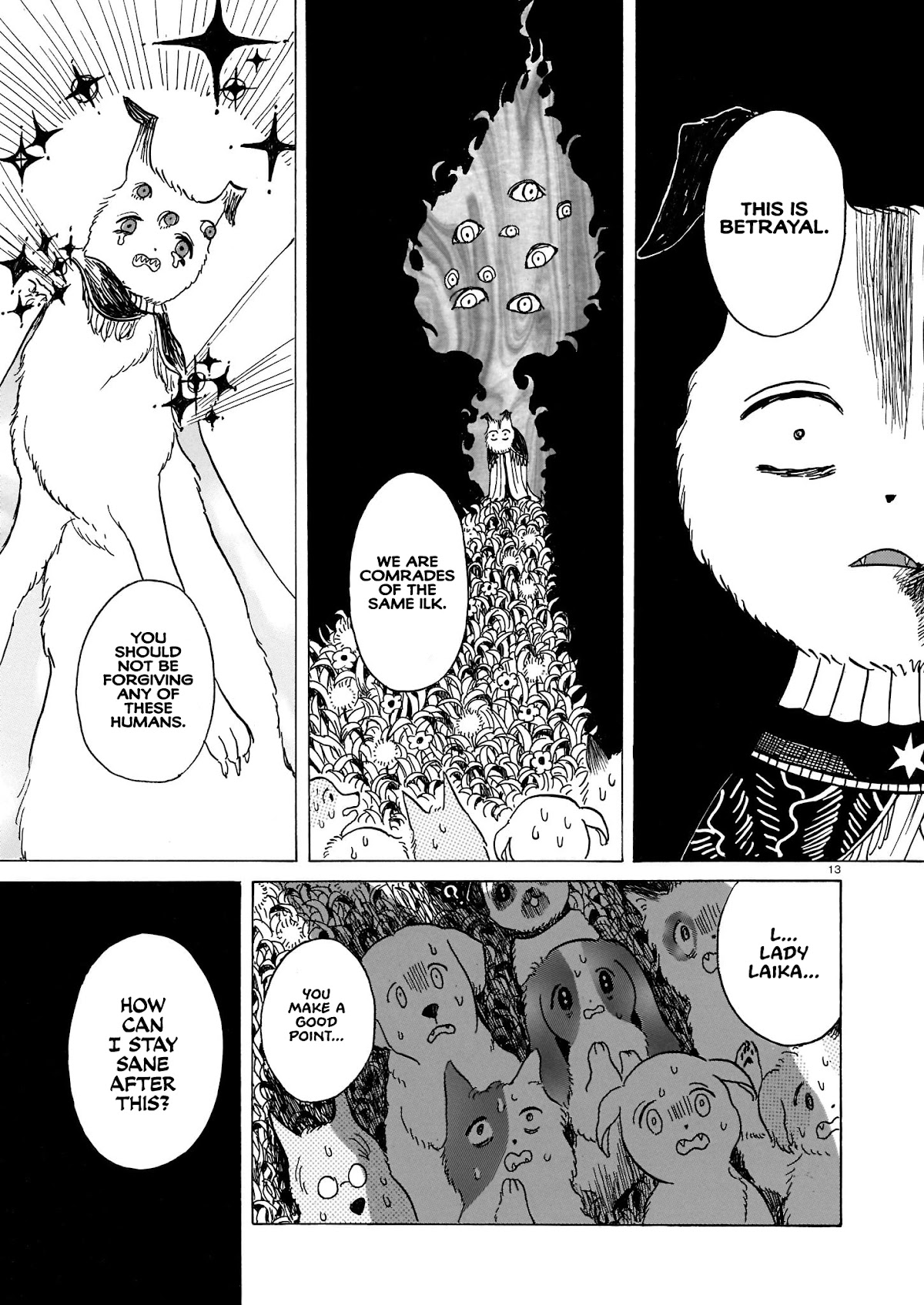 Laika no Hoshi Chapter 3 page 13 - Chapter 3: Travelling Is About Companions