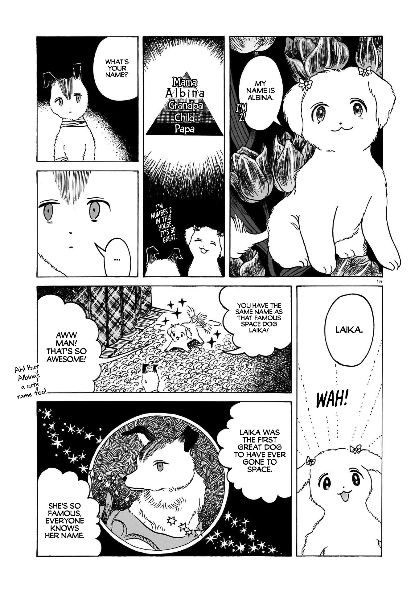 Laika no Hoshi Chapter 4 page 15 - Chapter 4: Dogs and Humans