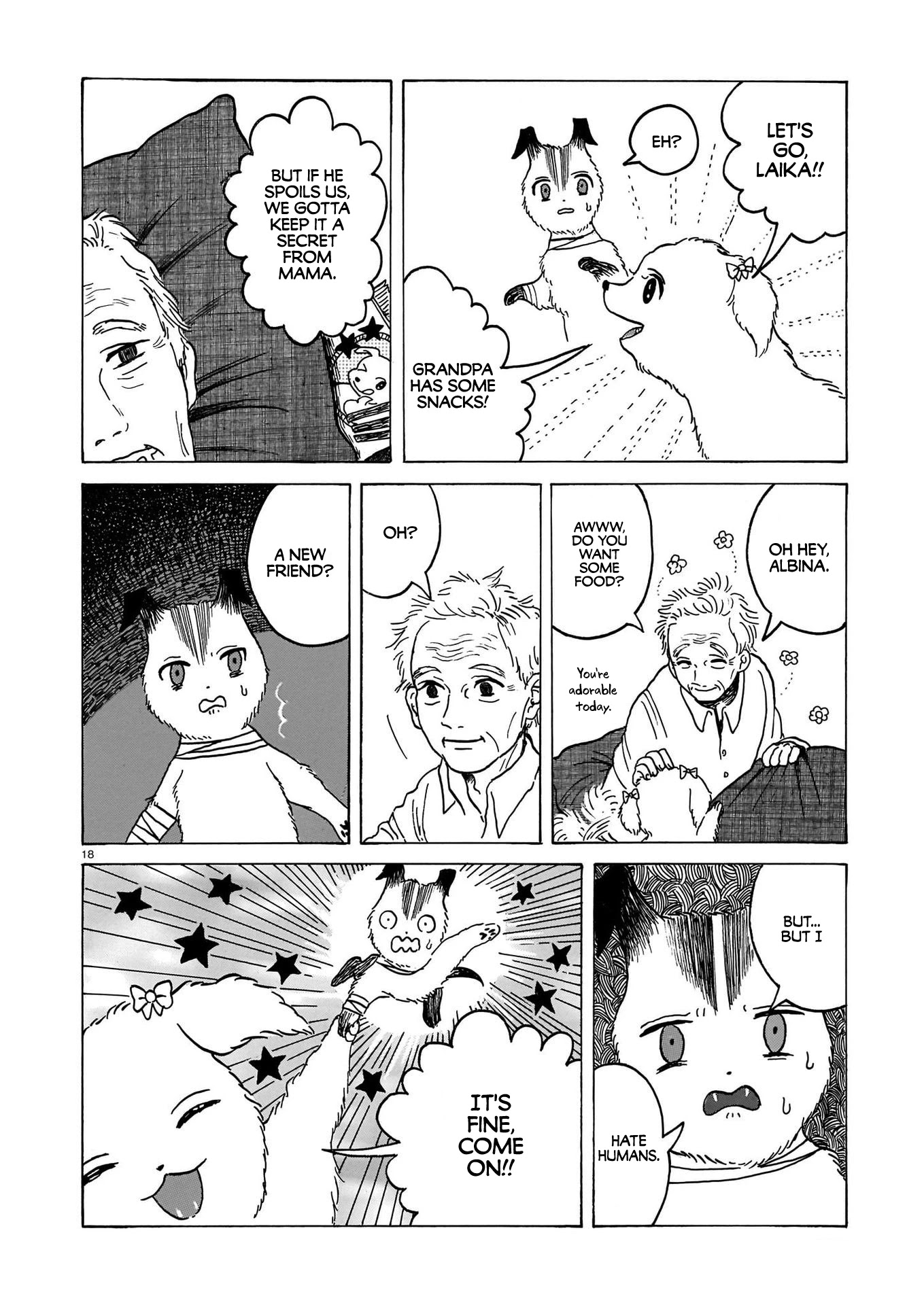 Laika no Hoshi Chapter 4 page 18 - Chapter 4: Dogs and Humans