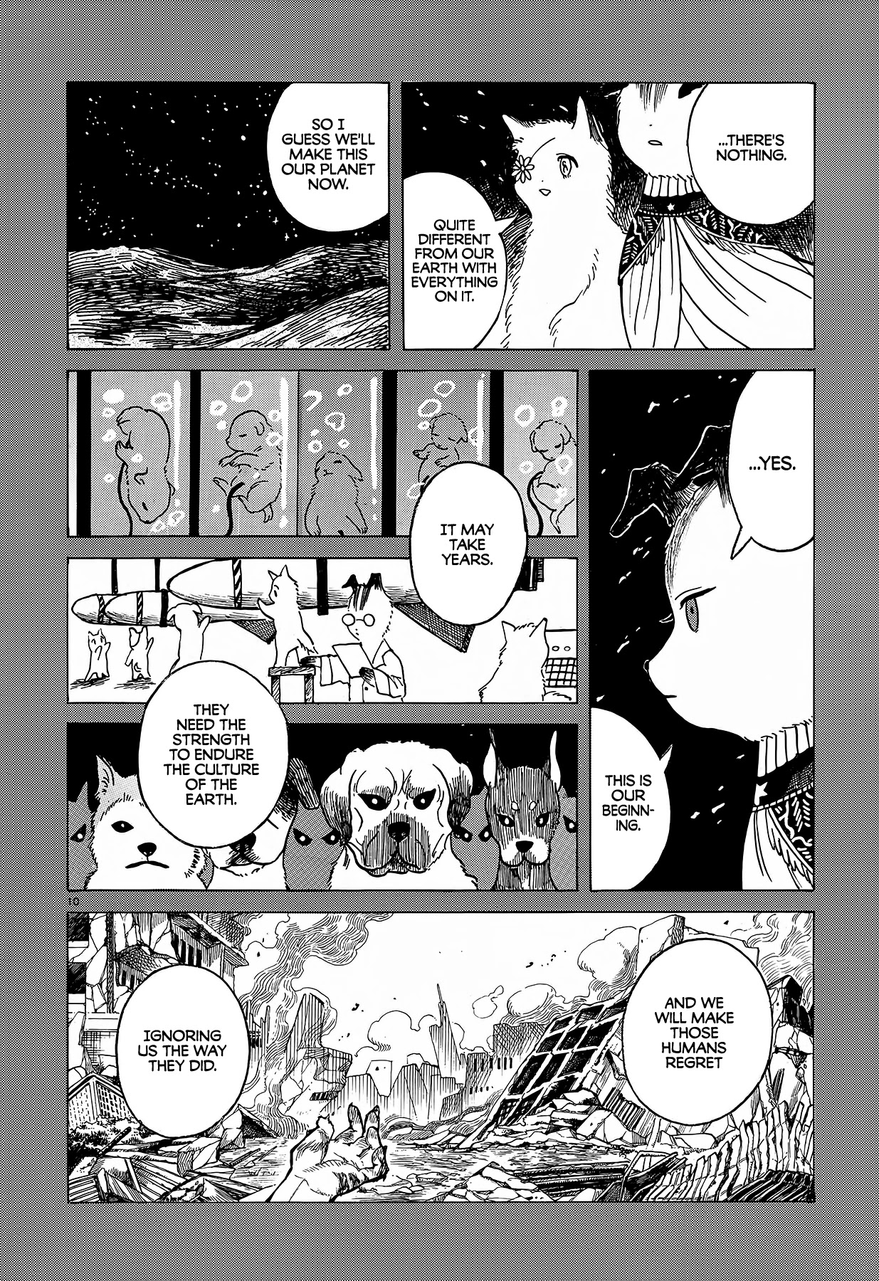 Laika no Hoshi Chapter 5 page 10 - Chapter 5: Return of the Dog [END]