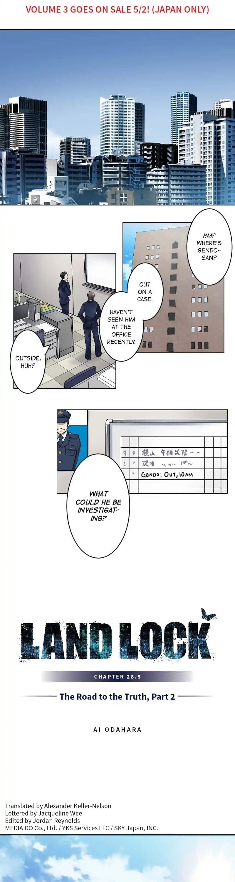 Land Lock Chapter 28.5 page 1 - Chapter 28.5: The Road to the Truth, Part 2