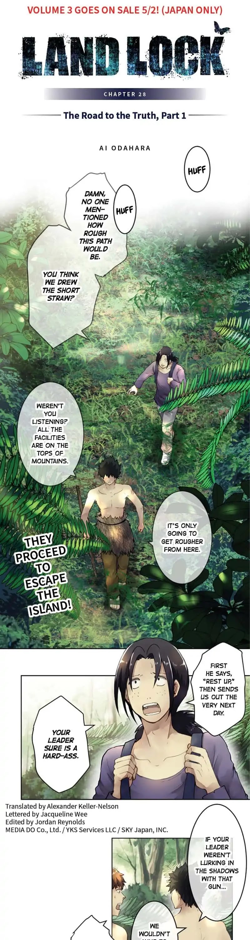 Land Lock Chapter 28 page 1 - Chapter 28: The Road to the Truth, Part 1