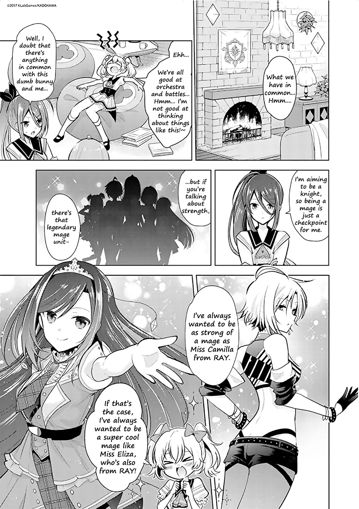 Lapis Re:LiGHTs Web Comic (Our Prelude) Chapter 1.2 page 1 - Vol.1 Chapter 2: Our Prelude