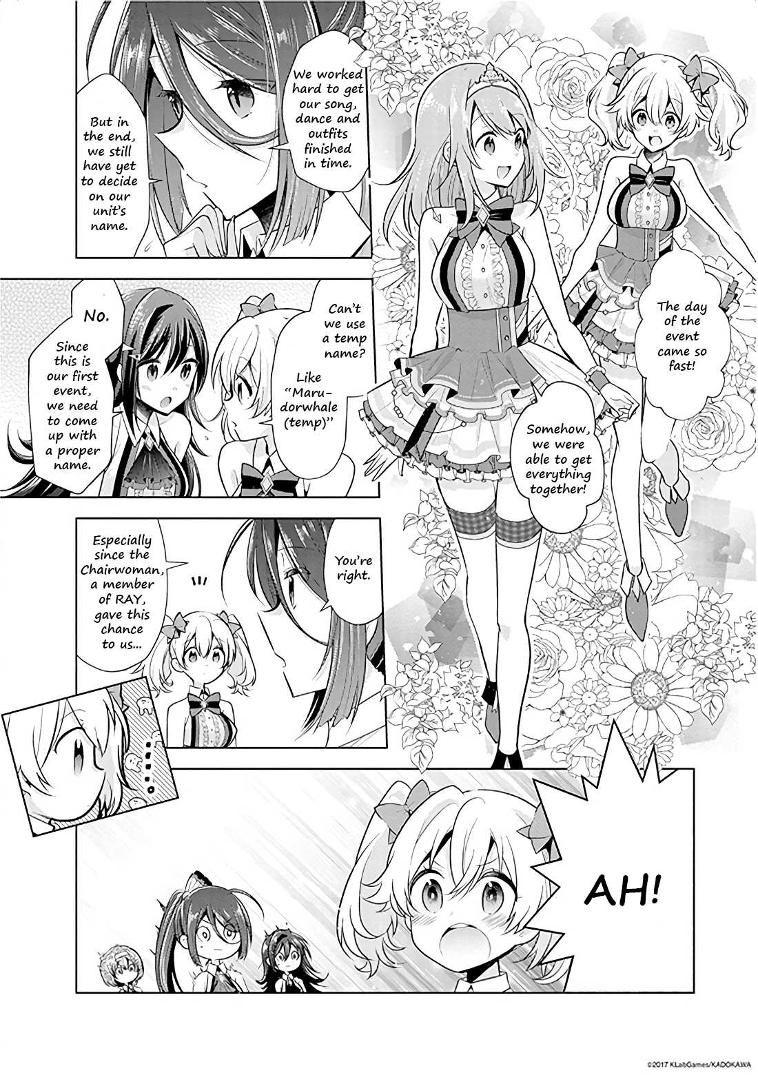 Lapis Re:LiGHTs Web Comic (Our Prelude) Chapter 1.4 page 1 - Vol.1 Chapter 4: Our Prelude (LiGHTs)