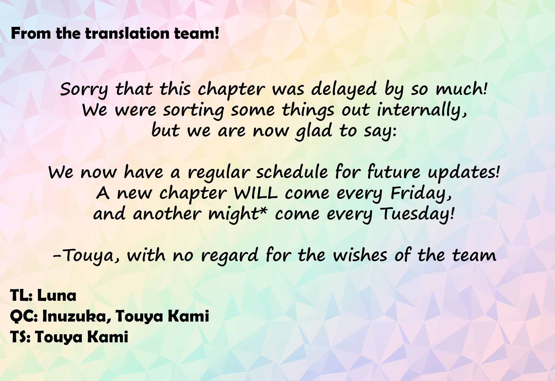 Lapis Re:LiGHTs Web Comic (Our Prelude) Chapter 2.1 page 5 - Vol.2 Chapter 1: Our Prelude (IV KLORE)