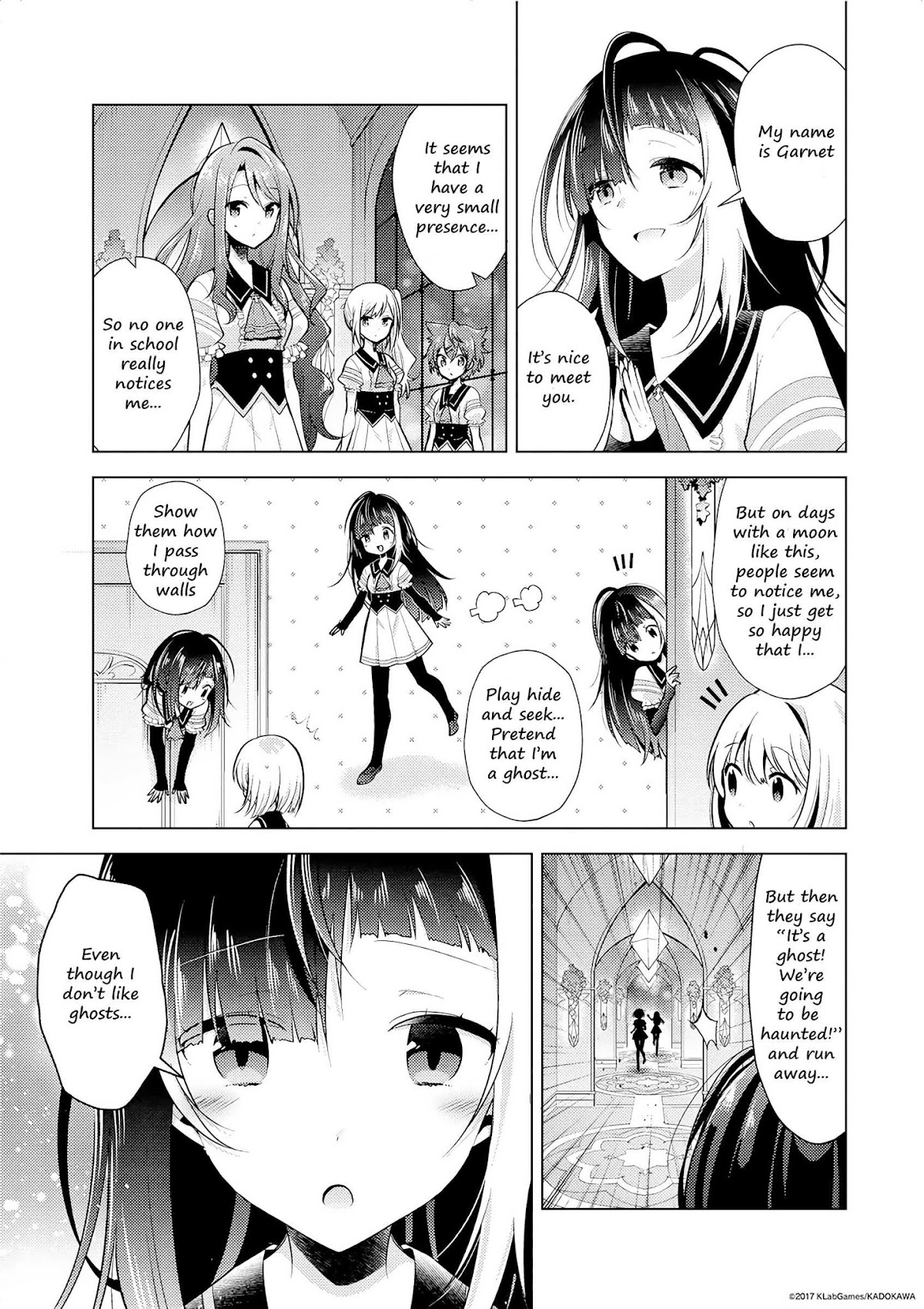 Lapis Re:LiGHTs Web Comic (Our Prelude) Chapter 2.3 page 1 - Vol.2 Chapter 3: Our Prelude (IV KLORE)