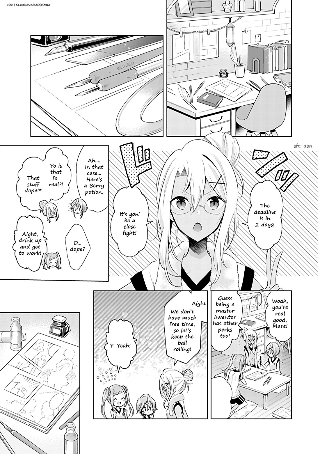 Lapis Re:LiGHTs Web Comic (Our Prelude) Chapter 4.4 page 1 - Vol.4 Chapter 4: Our Prelude (Sugar Pockets)