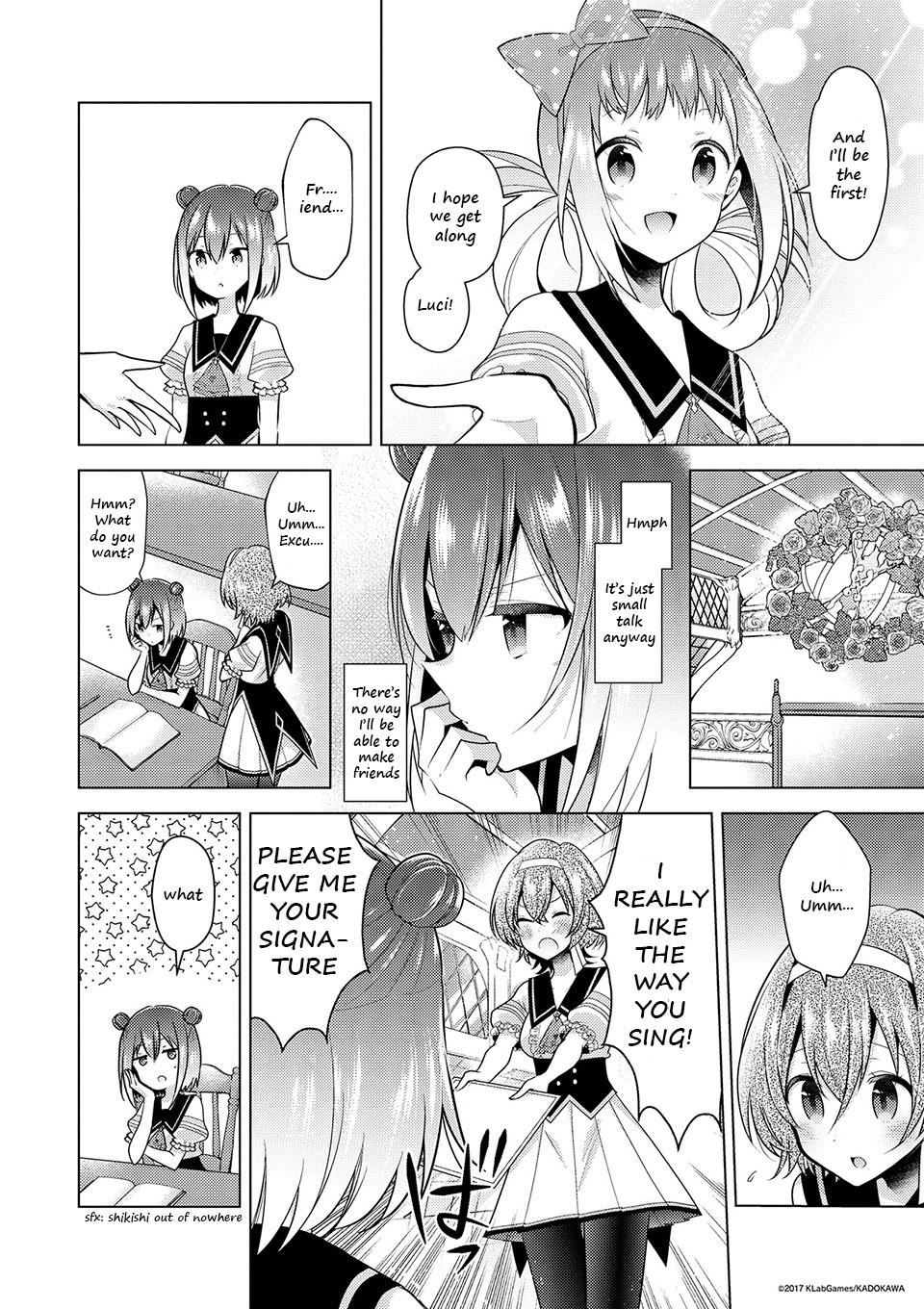 Lapis Re:LiGHTs Web Comic (Our Prelude) Chapter 5.1 page 2 - Vol.5 Chapter 1: Our Prelude (Sadistic Candy)
