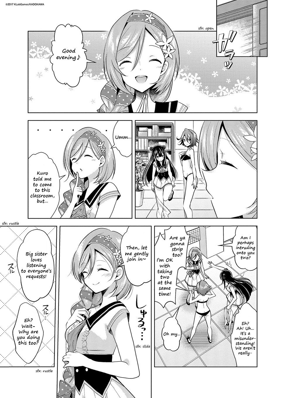 Lapis Re:LiGHTs Web Comic (Our Prelude) Chapter 6.2 page 1 - Vol.6 Chapter 2: Our Prelude (supernova)