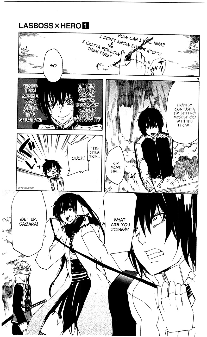 Lasboss x Hero Chapter 2 page 3 - Chapter 2: I will kill you.