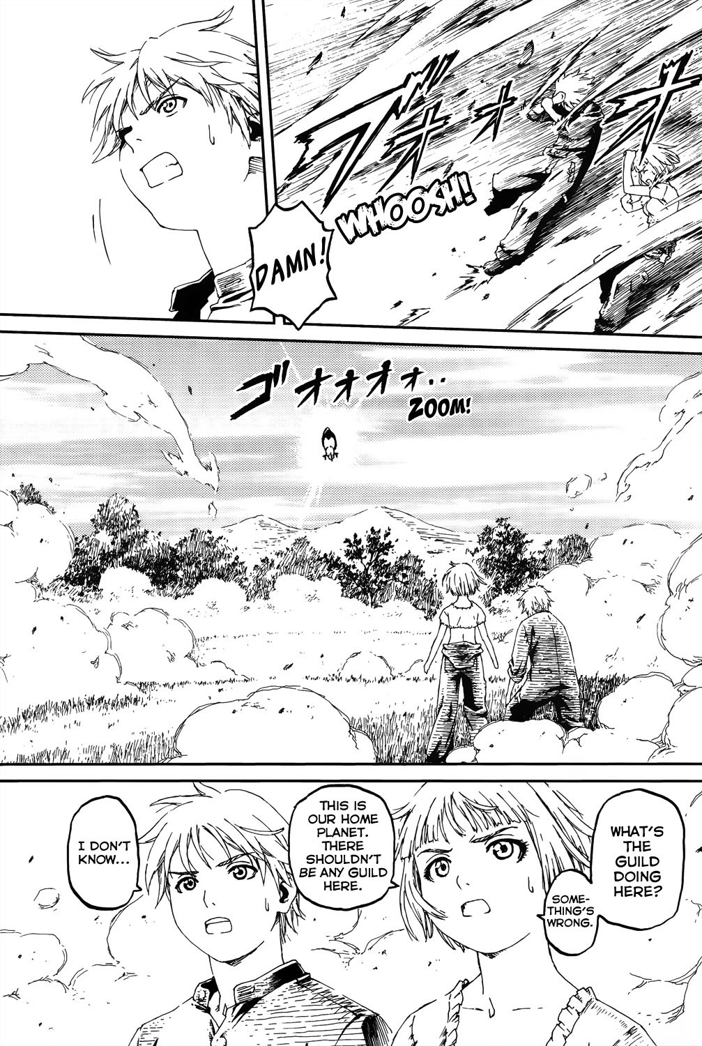 Last Exile - Sunadokei no Tabibito Chapter 1 page 14 - Chapter 1: Fields Of Wheat