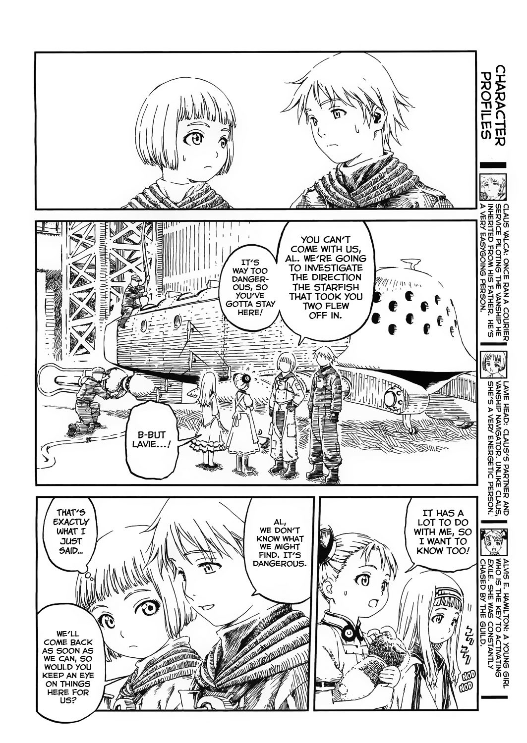 Last Exile - Sunadokei no Tabibito Chapter 2 page 5 - Chapter 2: Vice-Captain Tatiana