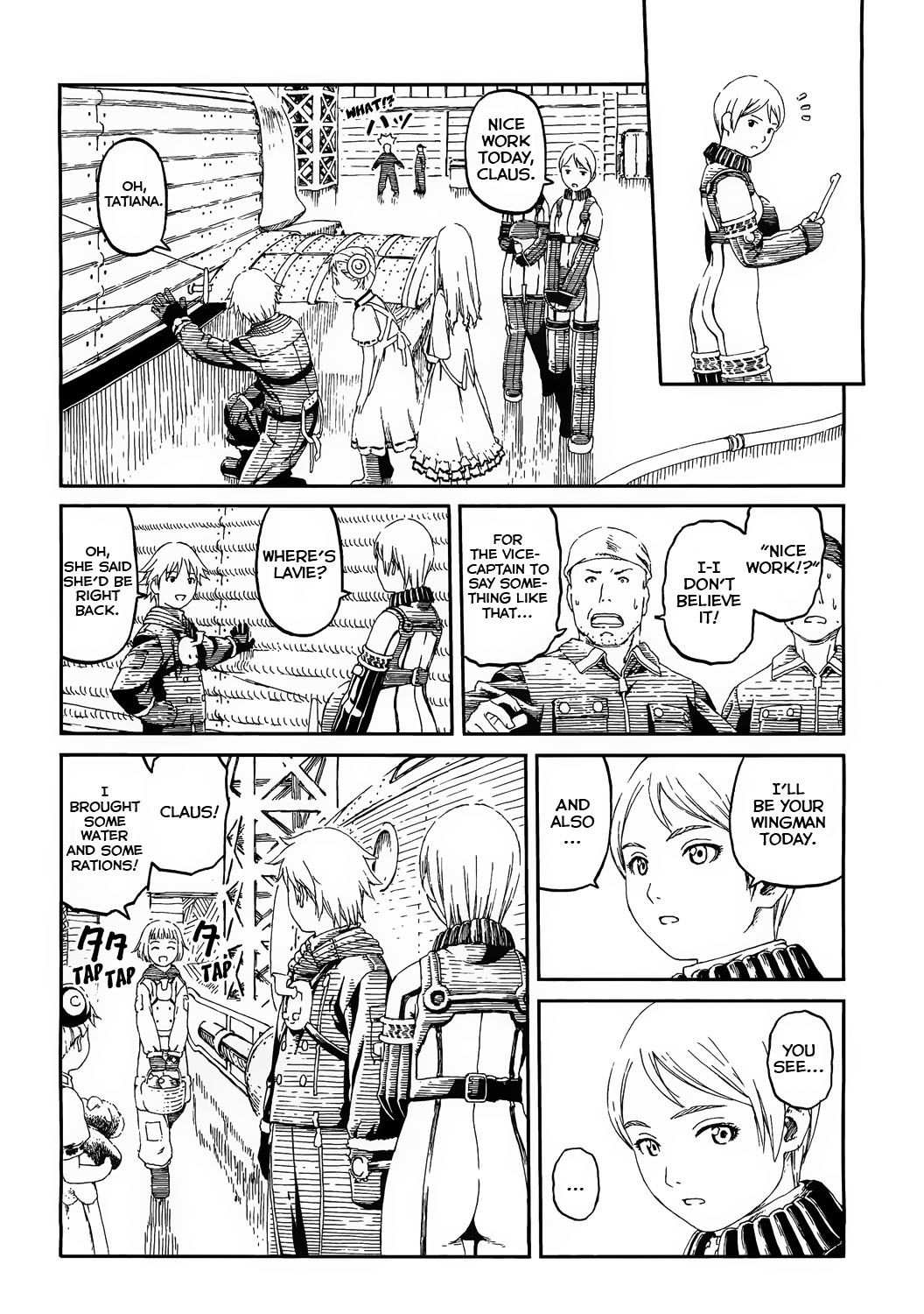 Last Exile - Sunadokei no Tabibito Chapter 2 page 9 - Chapter 2: Vice-Captain Tatiana