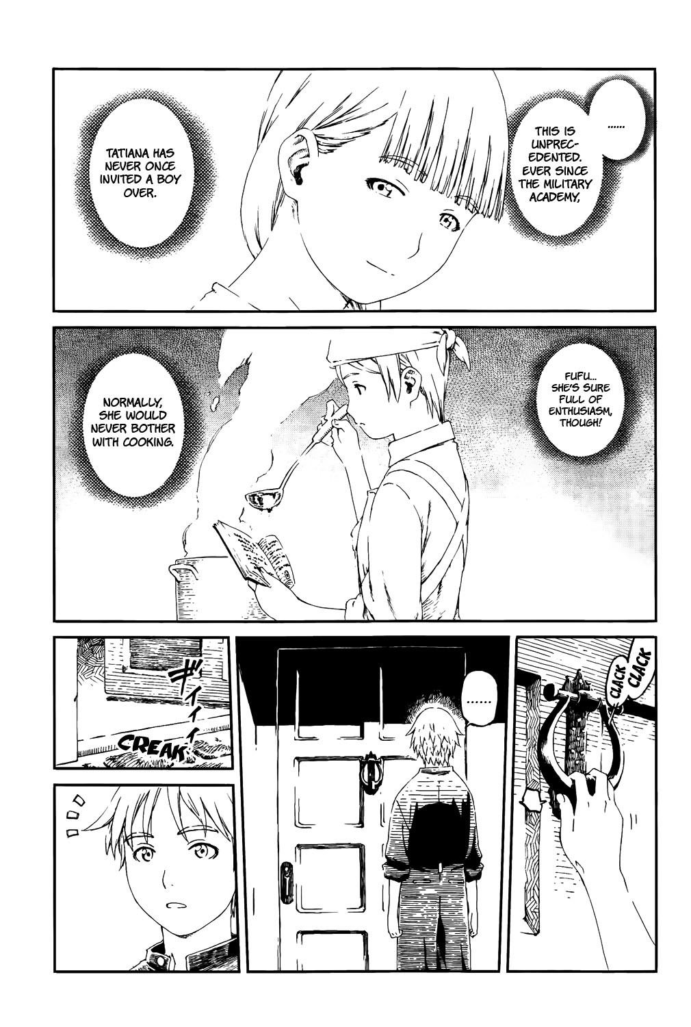 Last Exile - Sunadokei no Tabibito Chapter 4 page 4 - Chapter 4: Tatiana's Home